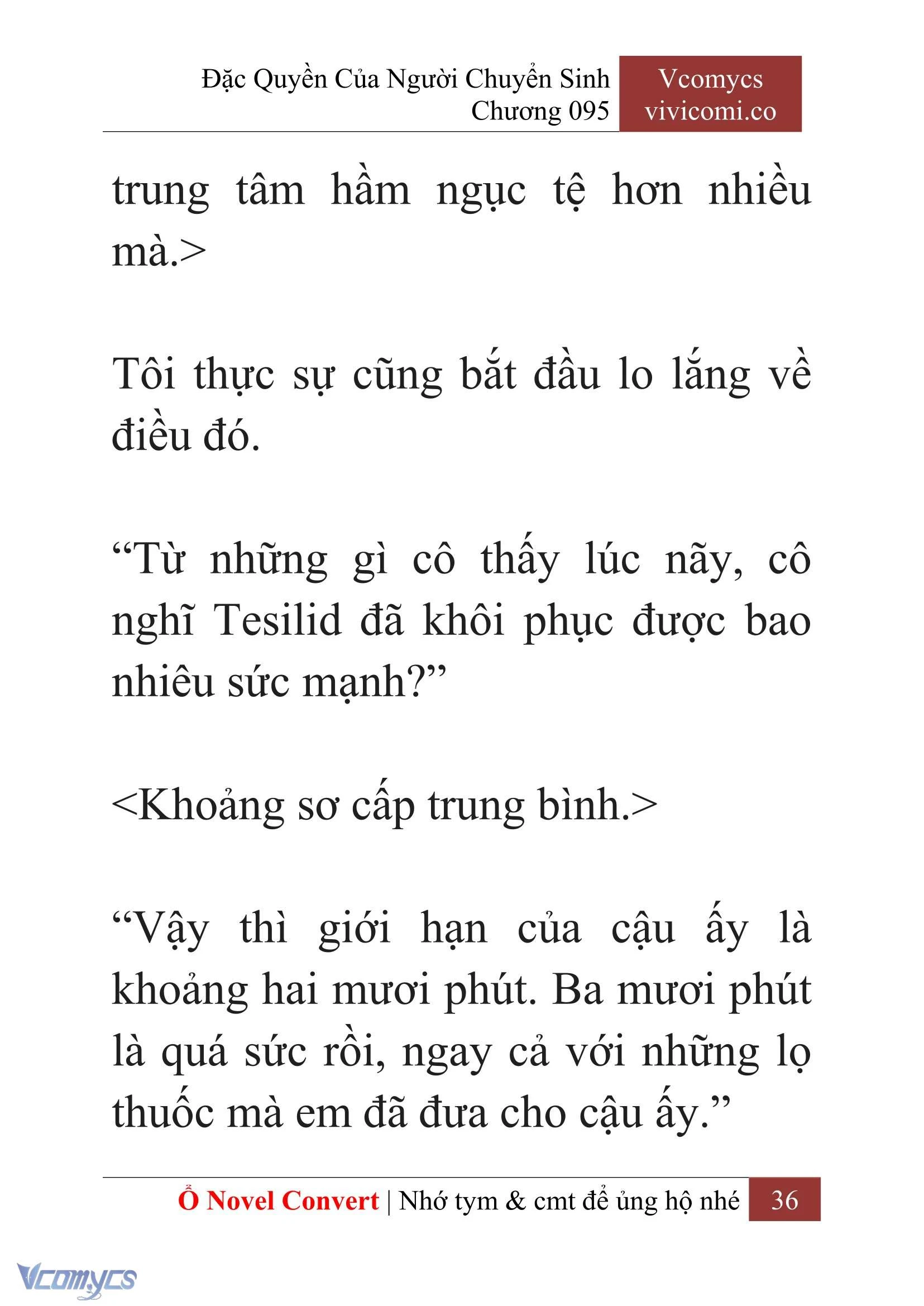 [Novel] Đặc Quyền Của Người Chuyển Sinh Chapter  95 - 38