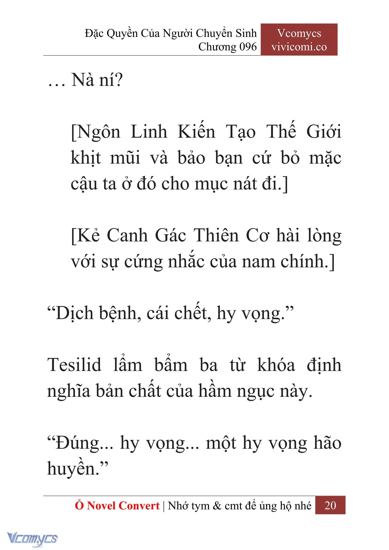 [Novel] Đặc Quyền Của Người Chuyển Sinh Chapter  96 - 22
