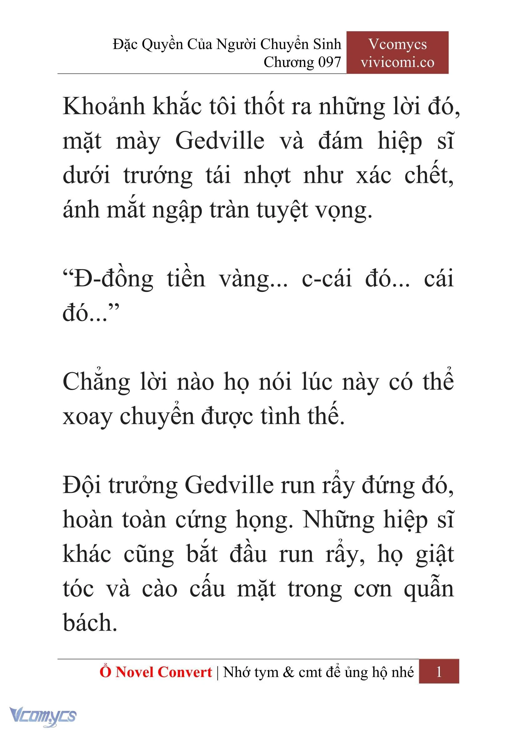 [Novel] Đặc Quyền Của Người Chuyển Sinh Chapter  97 - 3