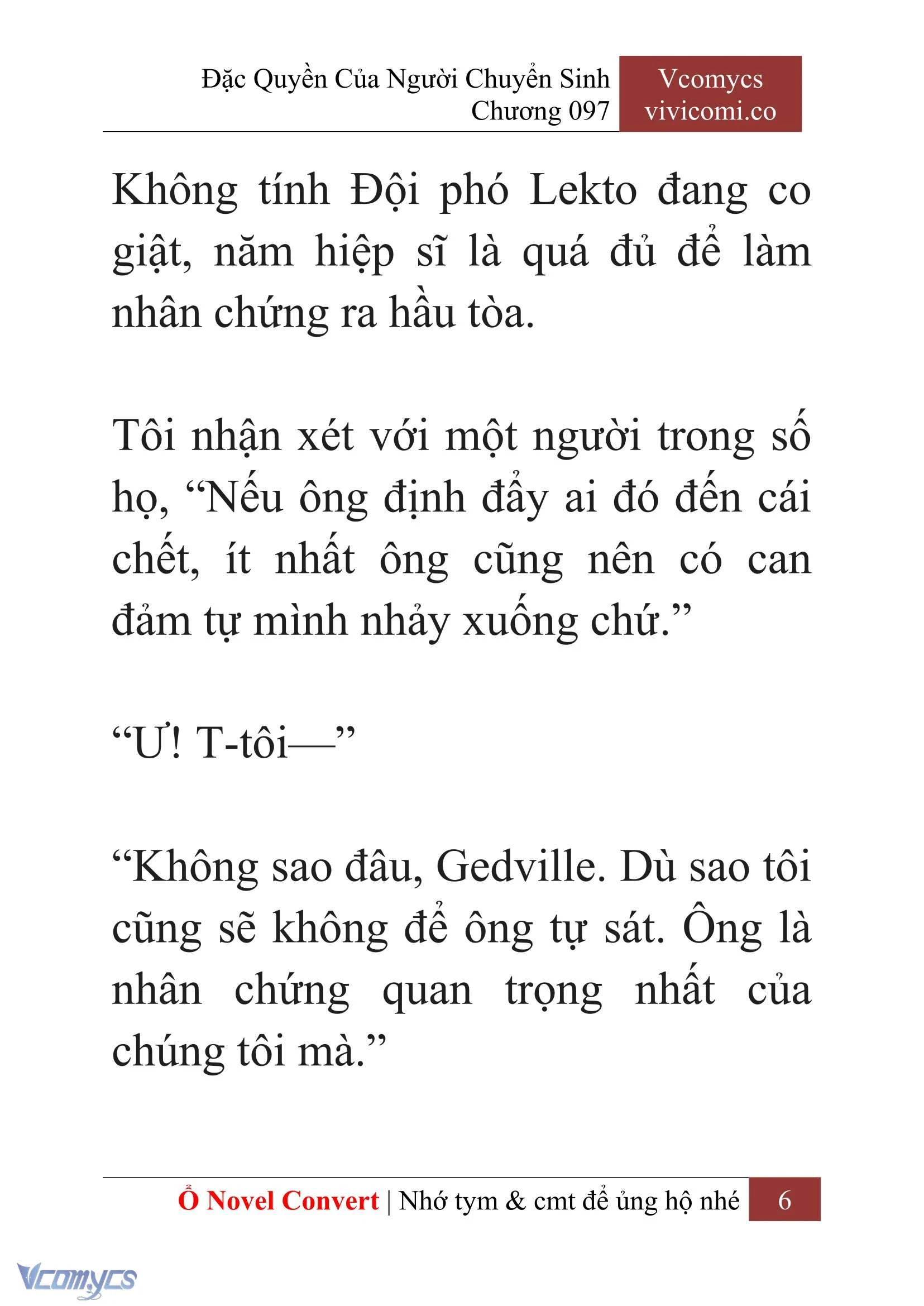 [Novel] Đặc Quyền Của Người Chuyển Sinh Chapter  97 - 8