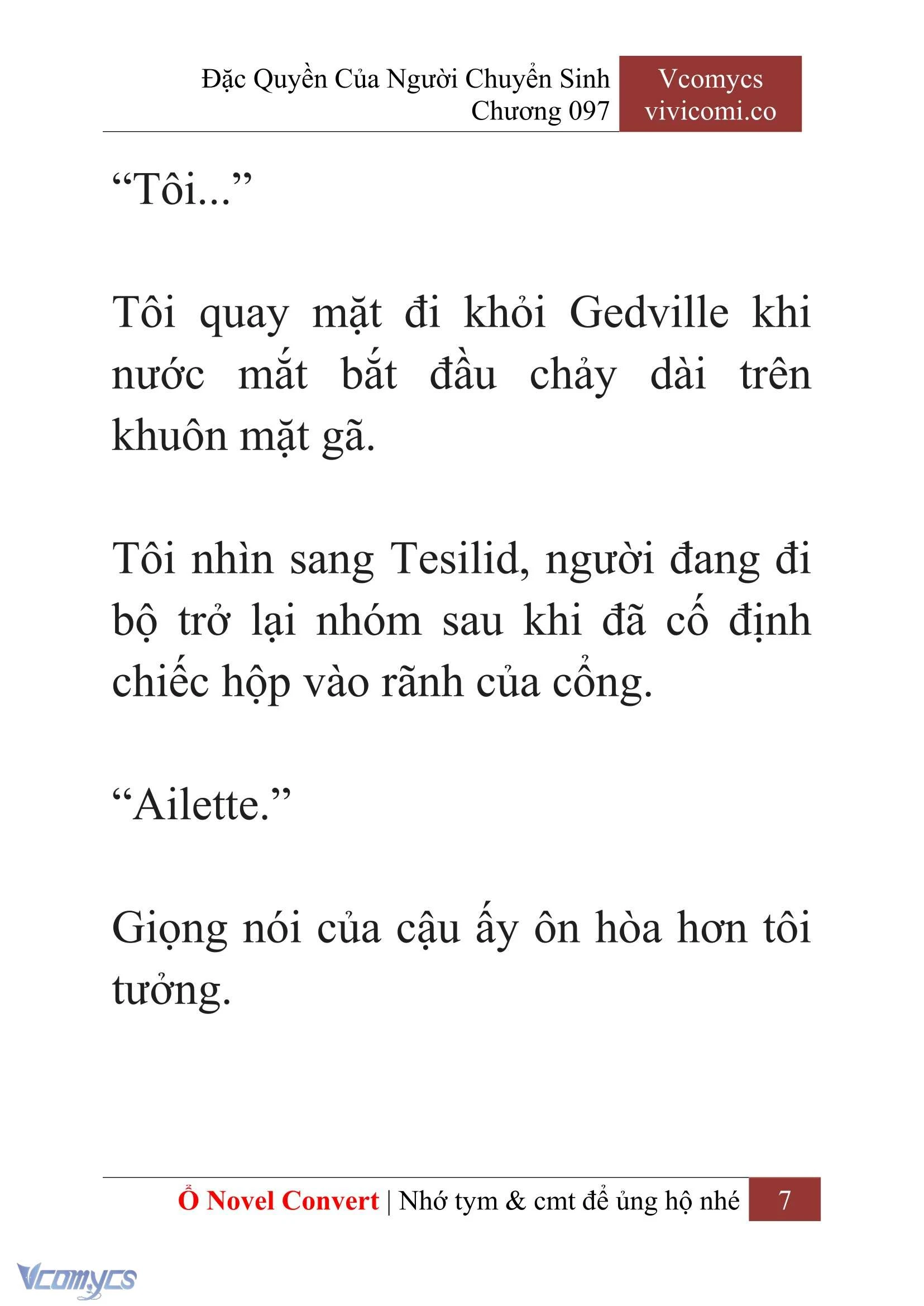 [Novel] Đặc Quyền Của Người Chuyển Sinh Chapter  97 - 9