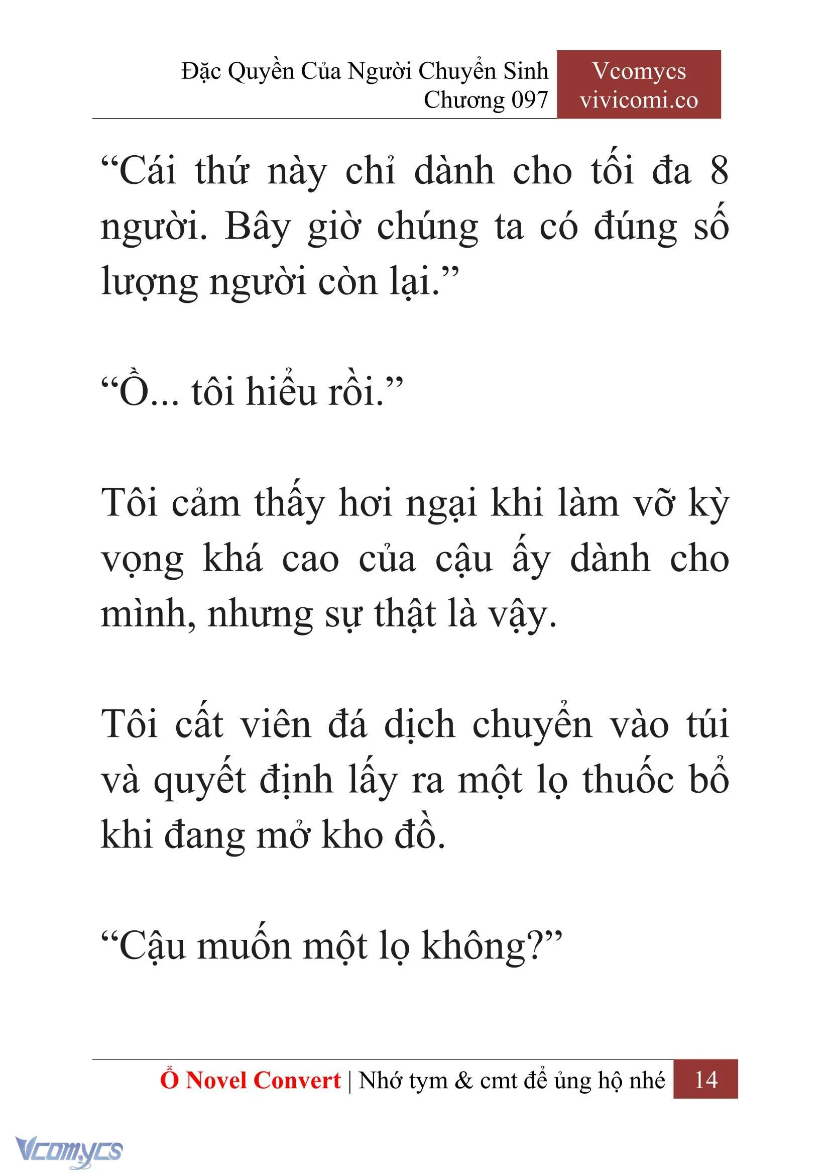 [Novel] Đặc Quyền Của Người Chuyển Sinh Chapter  97 - 16