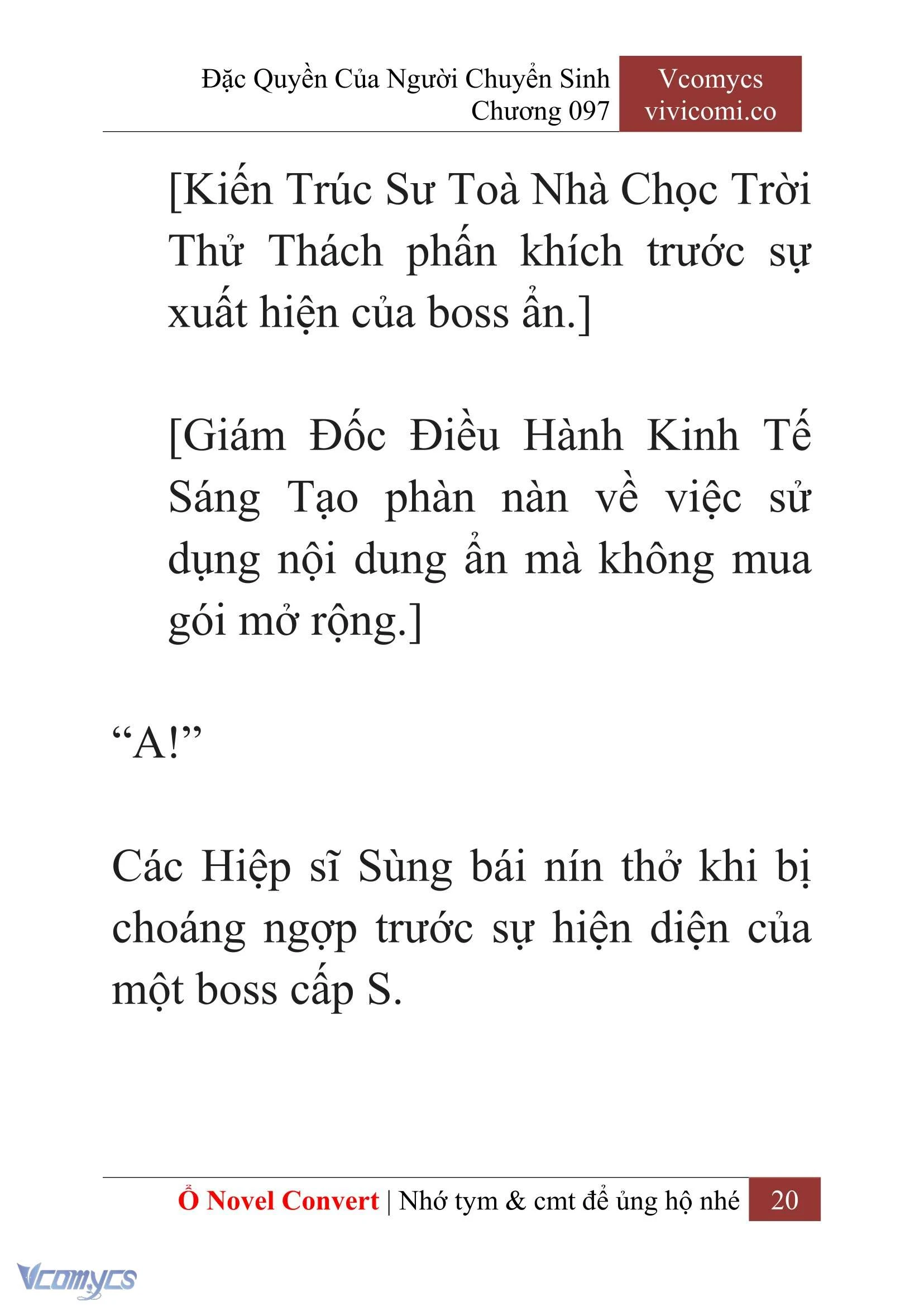 [Novel] Đặc Quyền Của Người Chuyển Sinh Chapter  97 - 22