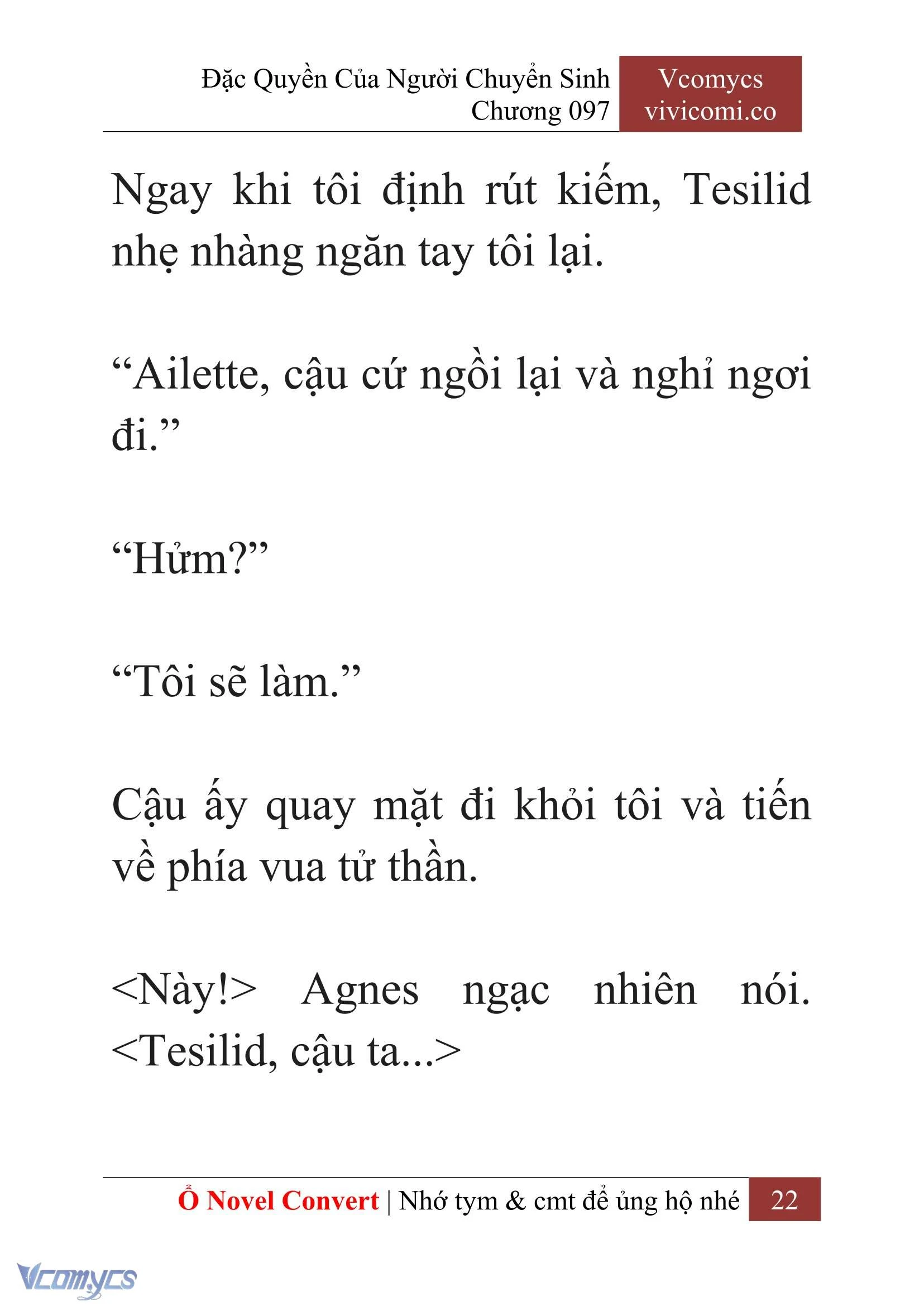 [Novel] Đặc Quyền Của Người Chuyển Sinh Chapter  97 - 24