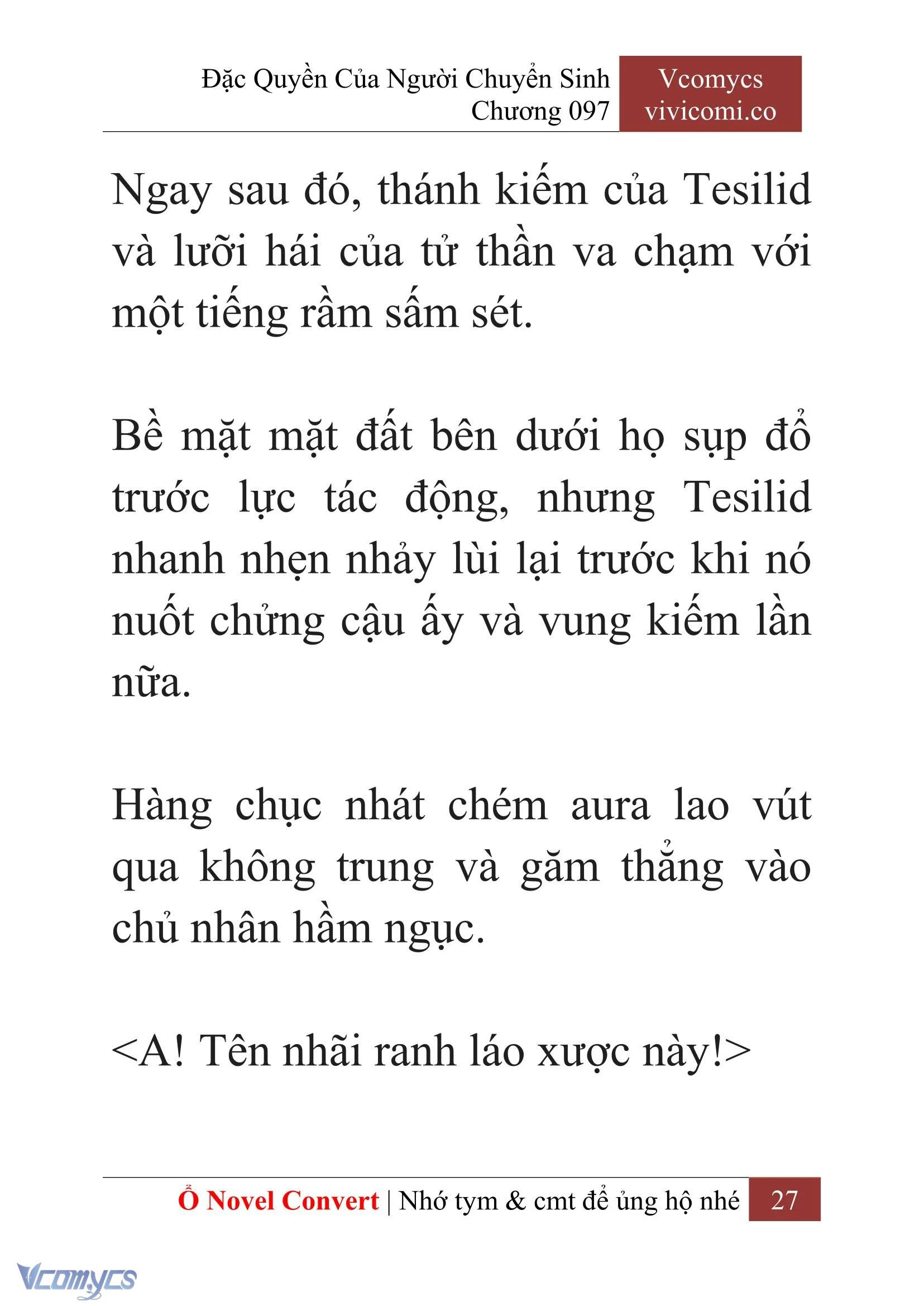 [Novel] Đặc Quyền Của Người Chuyển Sinh Chapter  97 - 29
