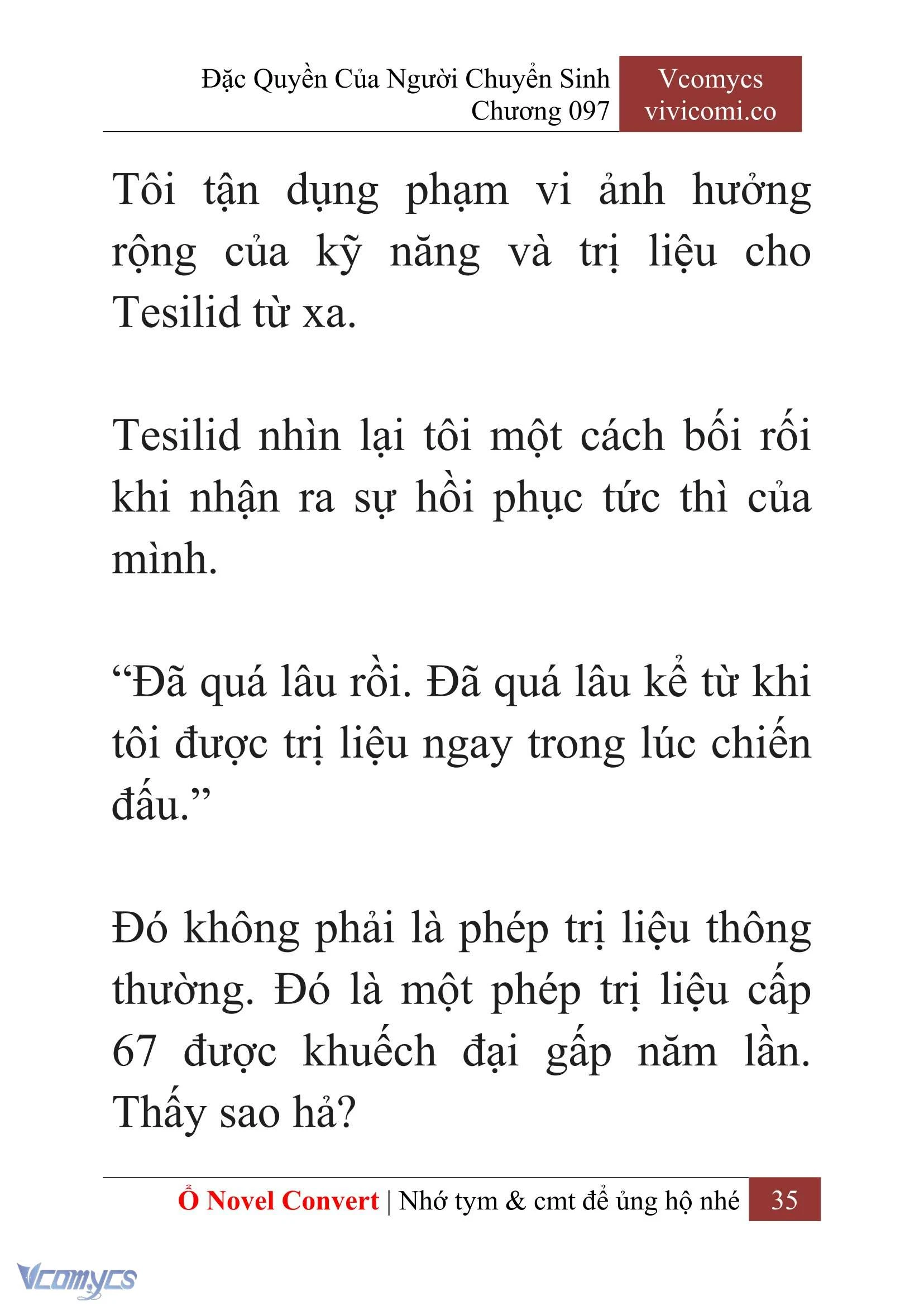 [Novel] Đặc Quyền Của Người Chuyển Sinh Chapter  97 - 37