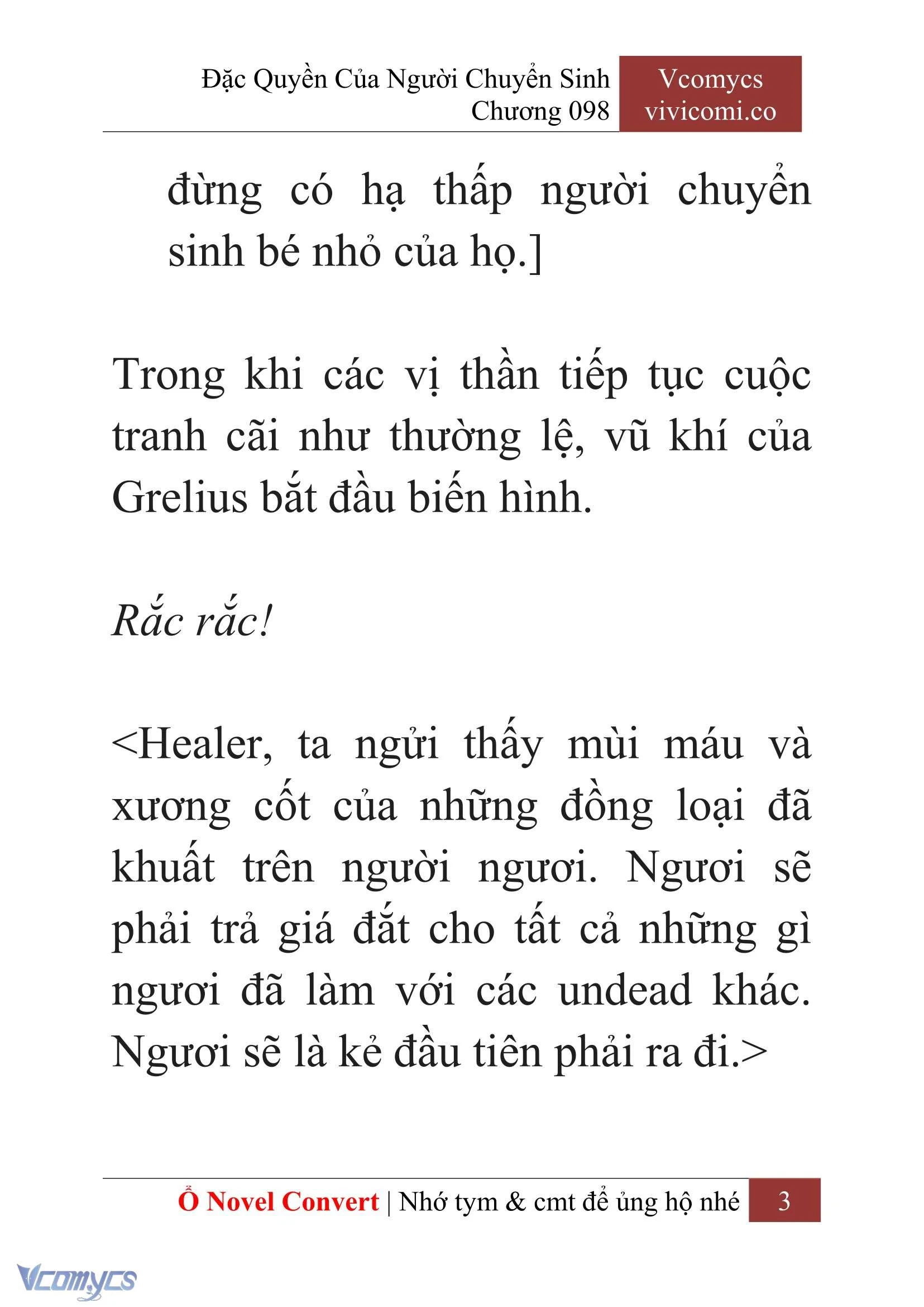 [Novel] Đặc Quyền Của Người Chuyển Sinh Chapter  98 - 5