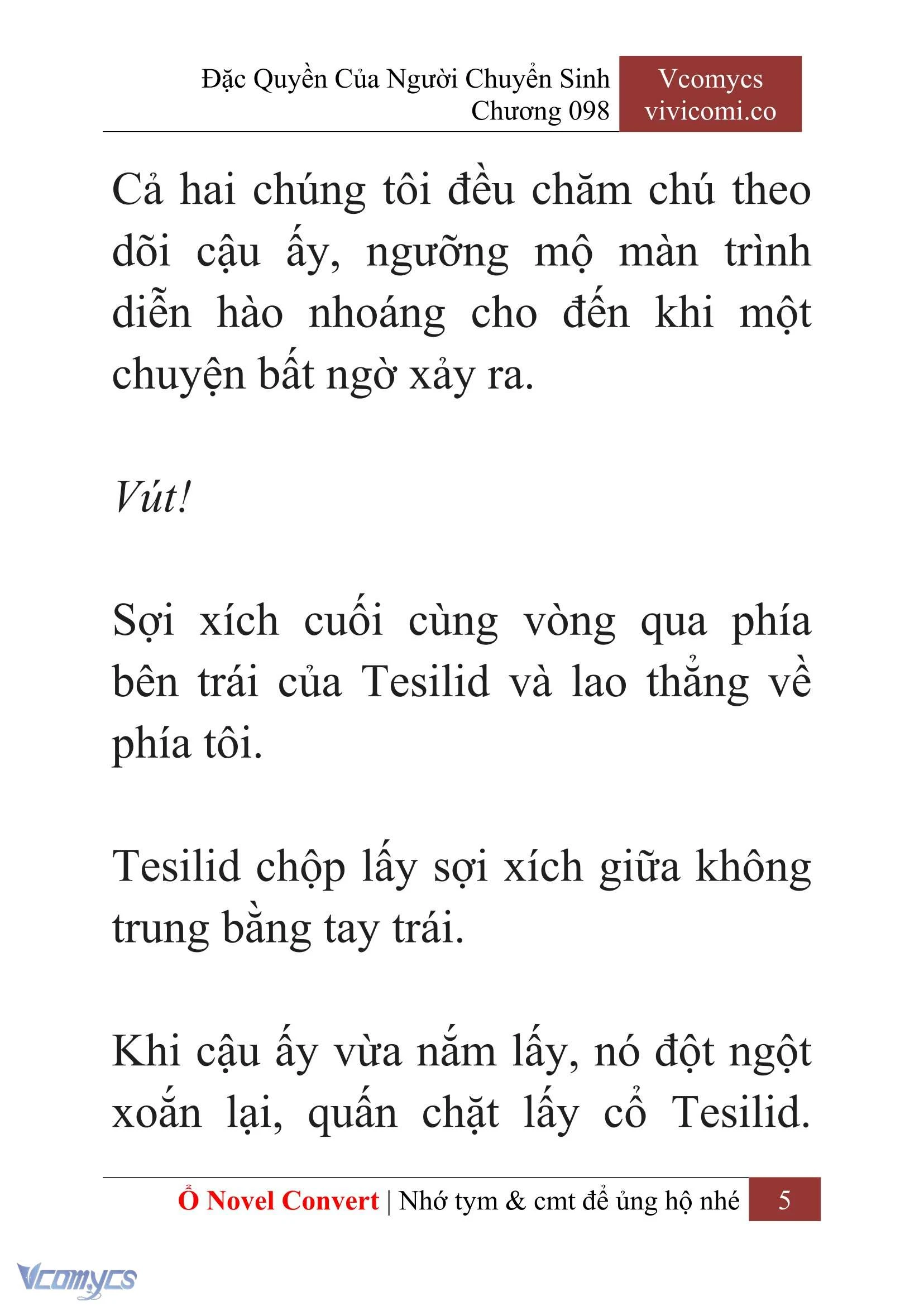 [Novel] Đặc Quyền Của Người Chuyển Sinh Chapter  98 - 7