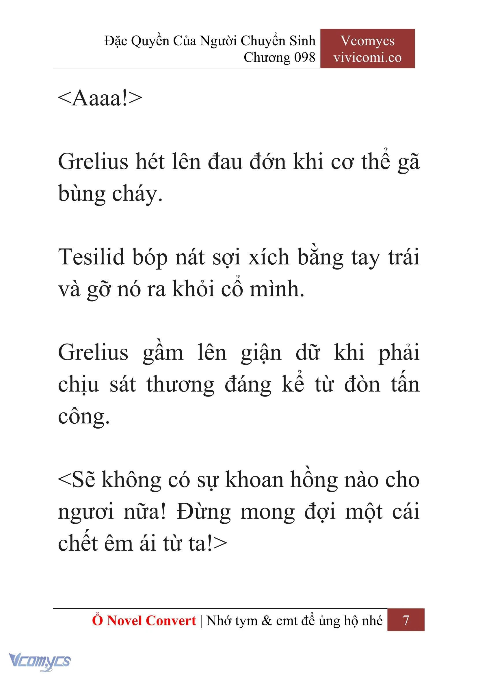 [Novel] Đặc Quyền Của Người Chuyển Sinh Chapter  98 - 9