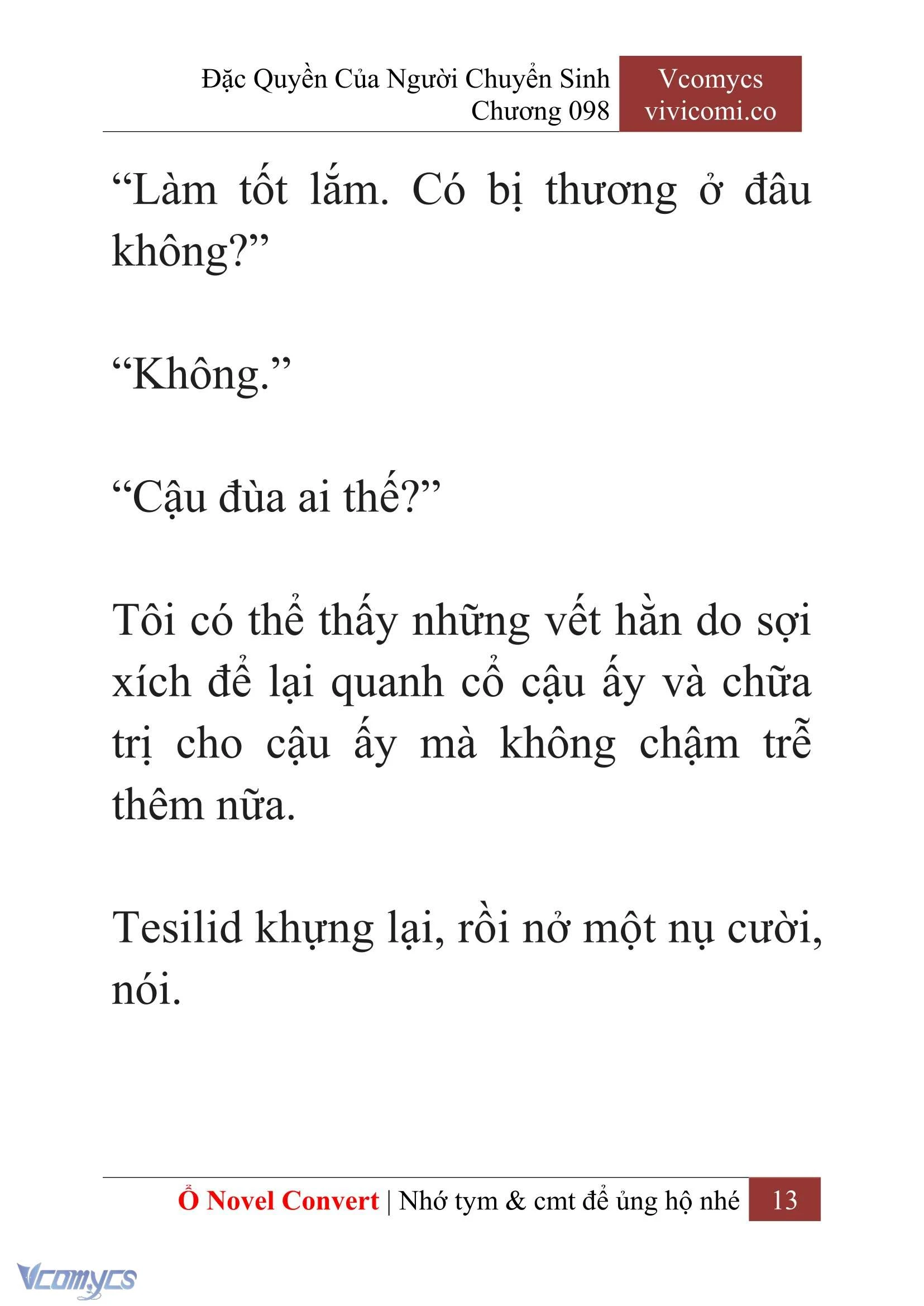 [Novel] Đặc Quyền Của Người Chuyển Sinh Chapter  98 - 15