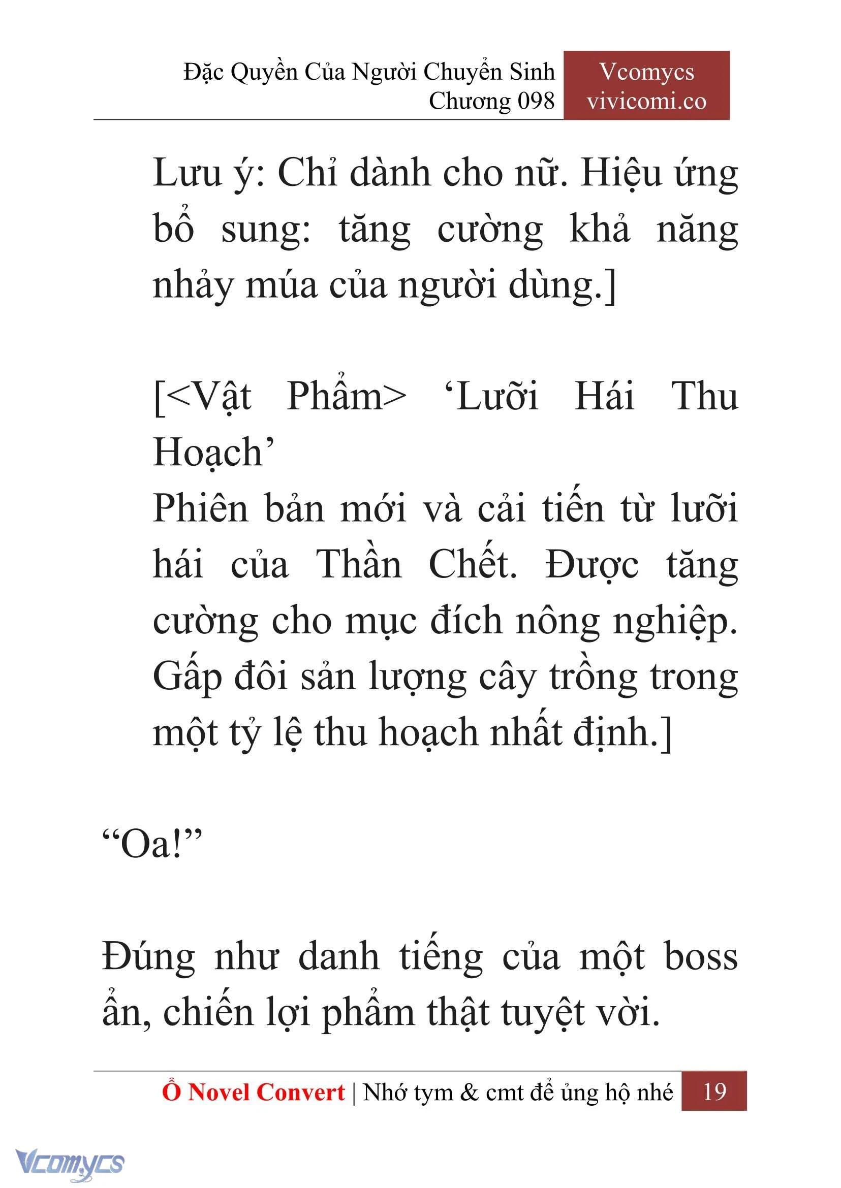 [Novel] Đặc Quyền Của Người Chuyển Sinh Chapter  98 - 21