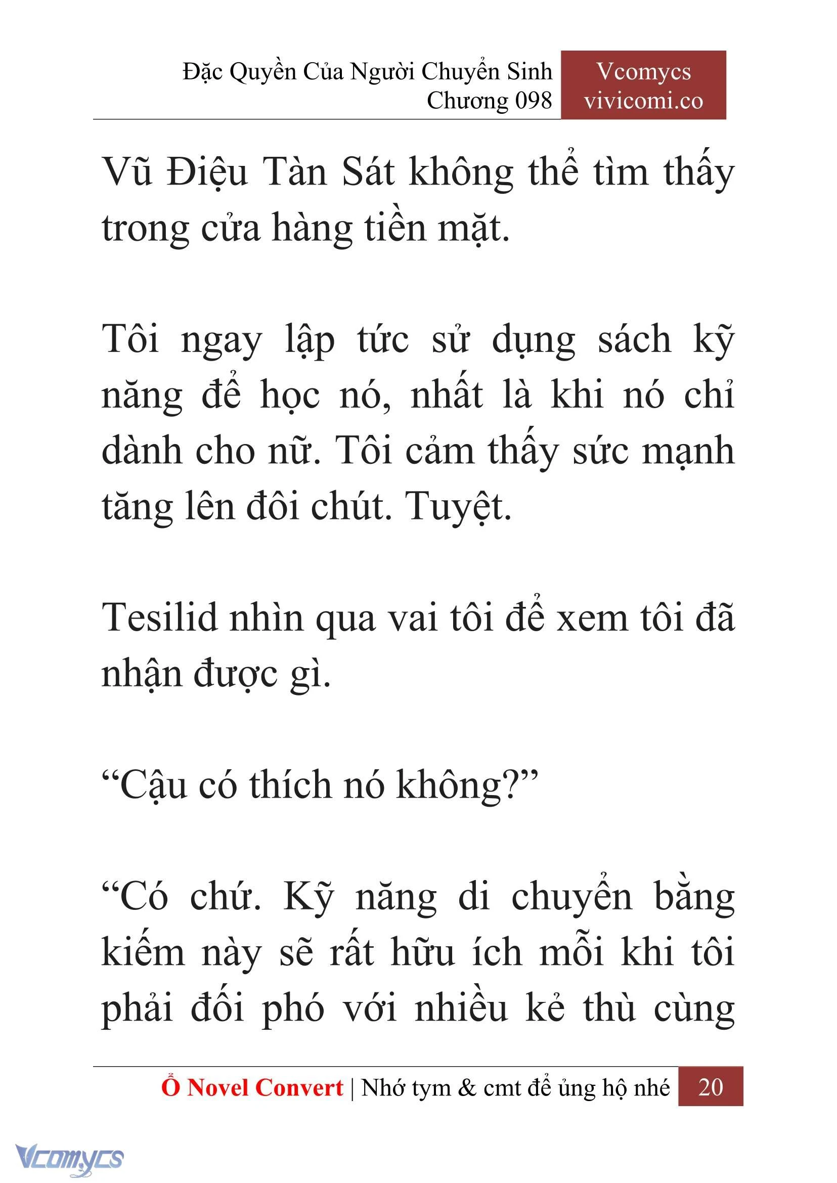 [Novel] Đặc Quyền Của Người Chuyển Sinh Chapter  98 - 22