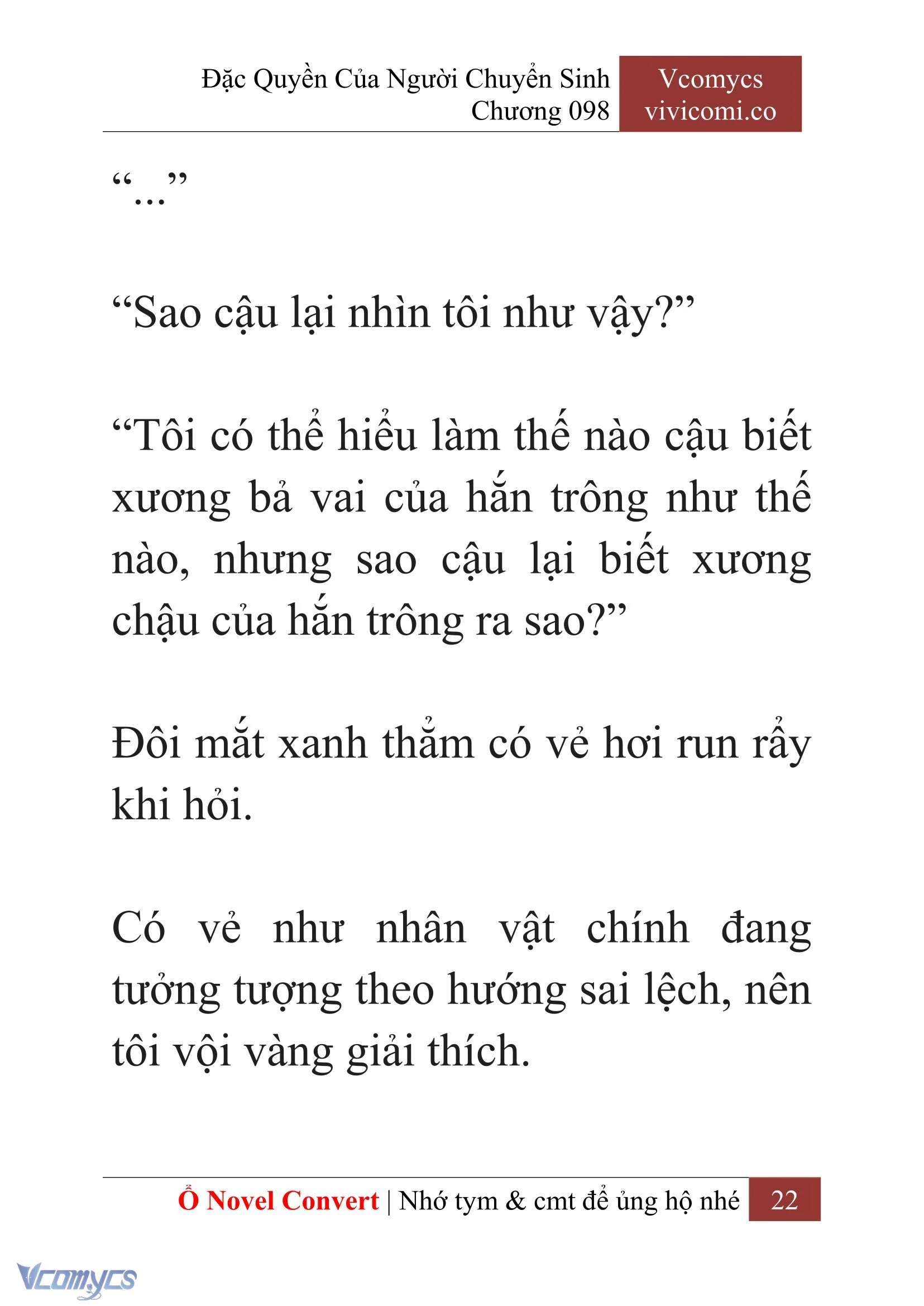 [Novel] Đặc Quyền Của Người Chuyển Sinh Chapter  98 - 24