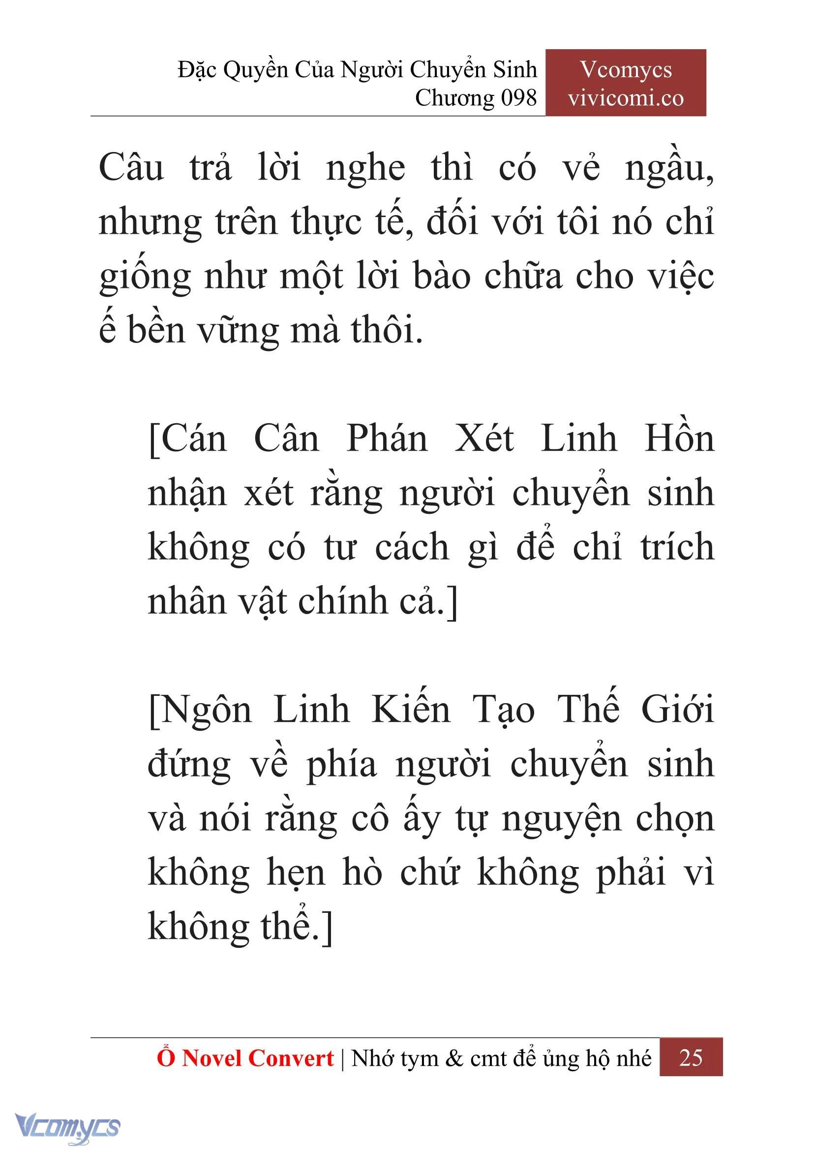 [Novel] Đặc Quyền Của Người Chuyển Sinh Chapter  98 - 27