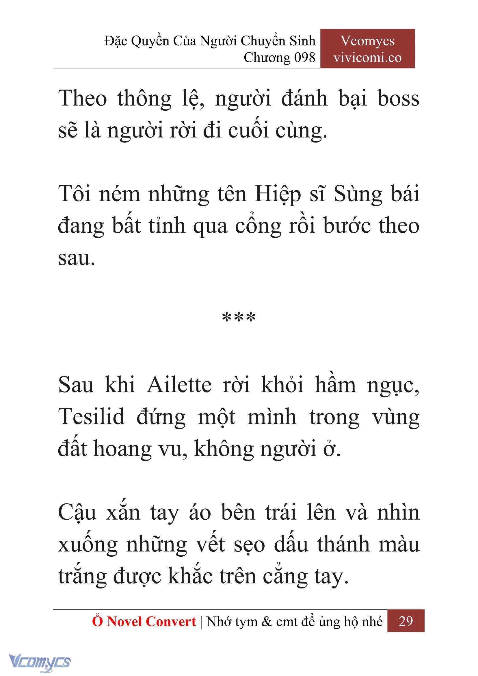 [Novel] Đặc Quyền Của Người Chuyển Sinh Chapter  98 - 31