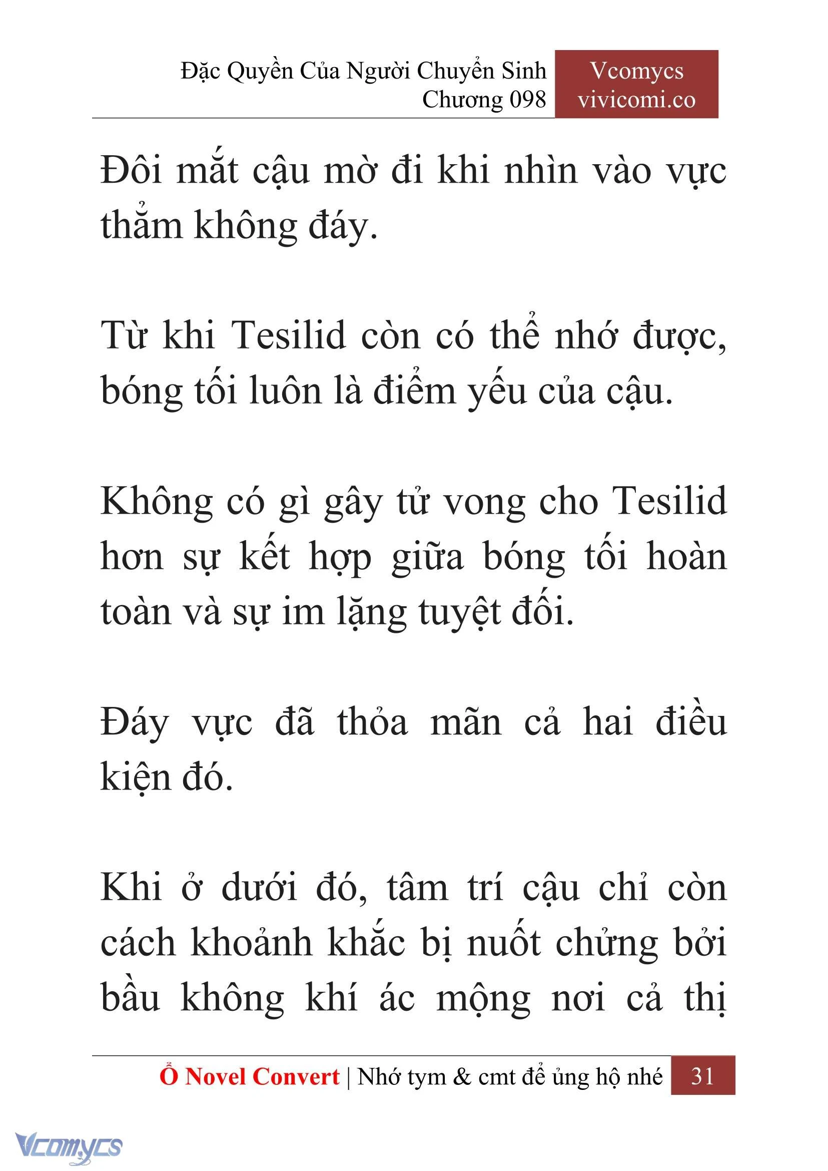 [Novel] Đặc Quyền Của Người Chuyển Sinh Chapter  98 - 33