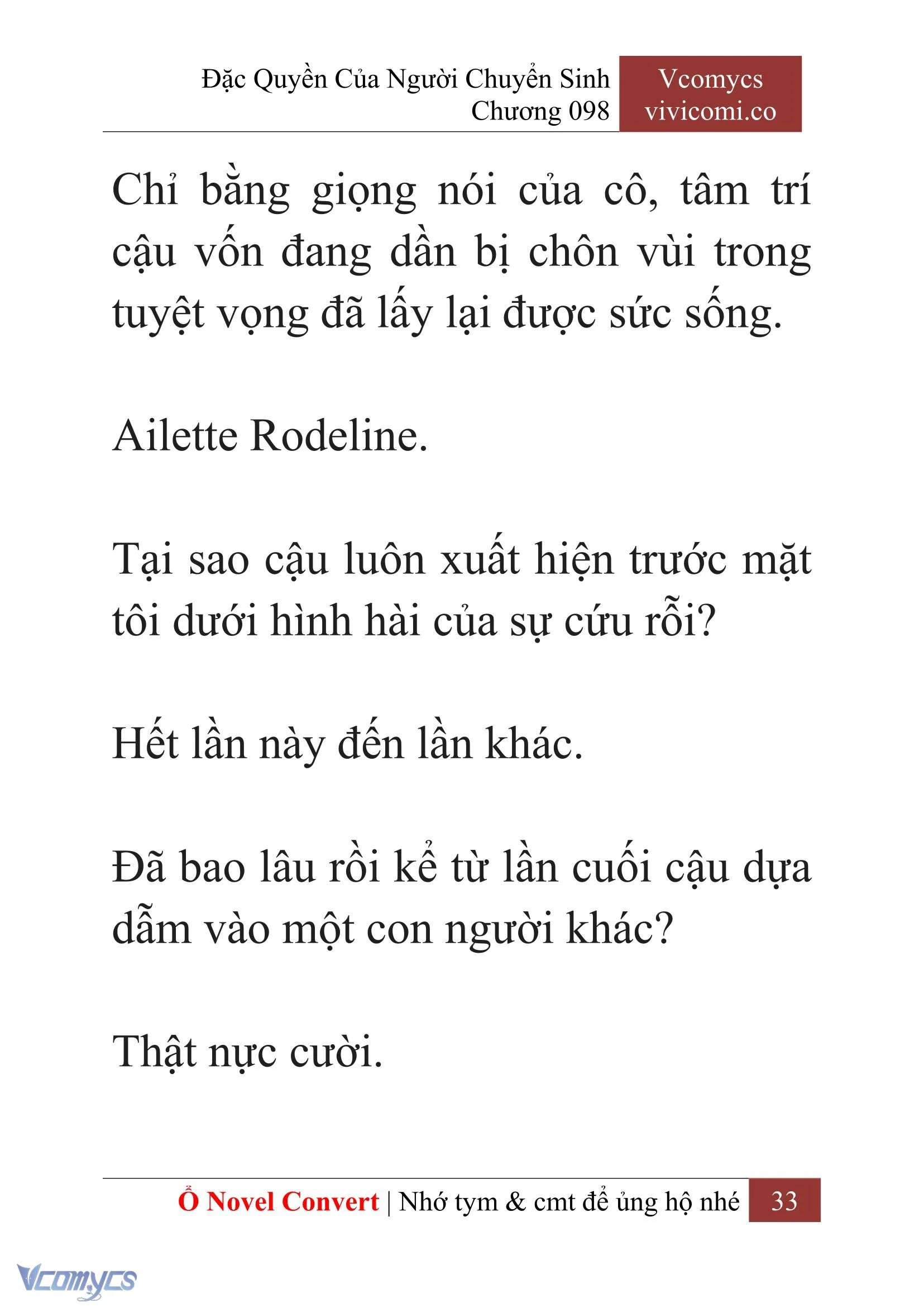 [Novel] Đặc Quyền Của Người Chuyển Sinh Chapter  98 - 35