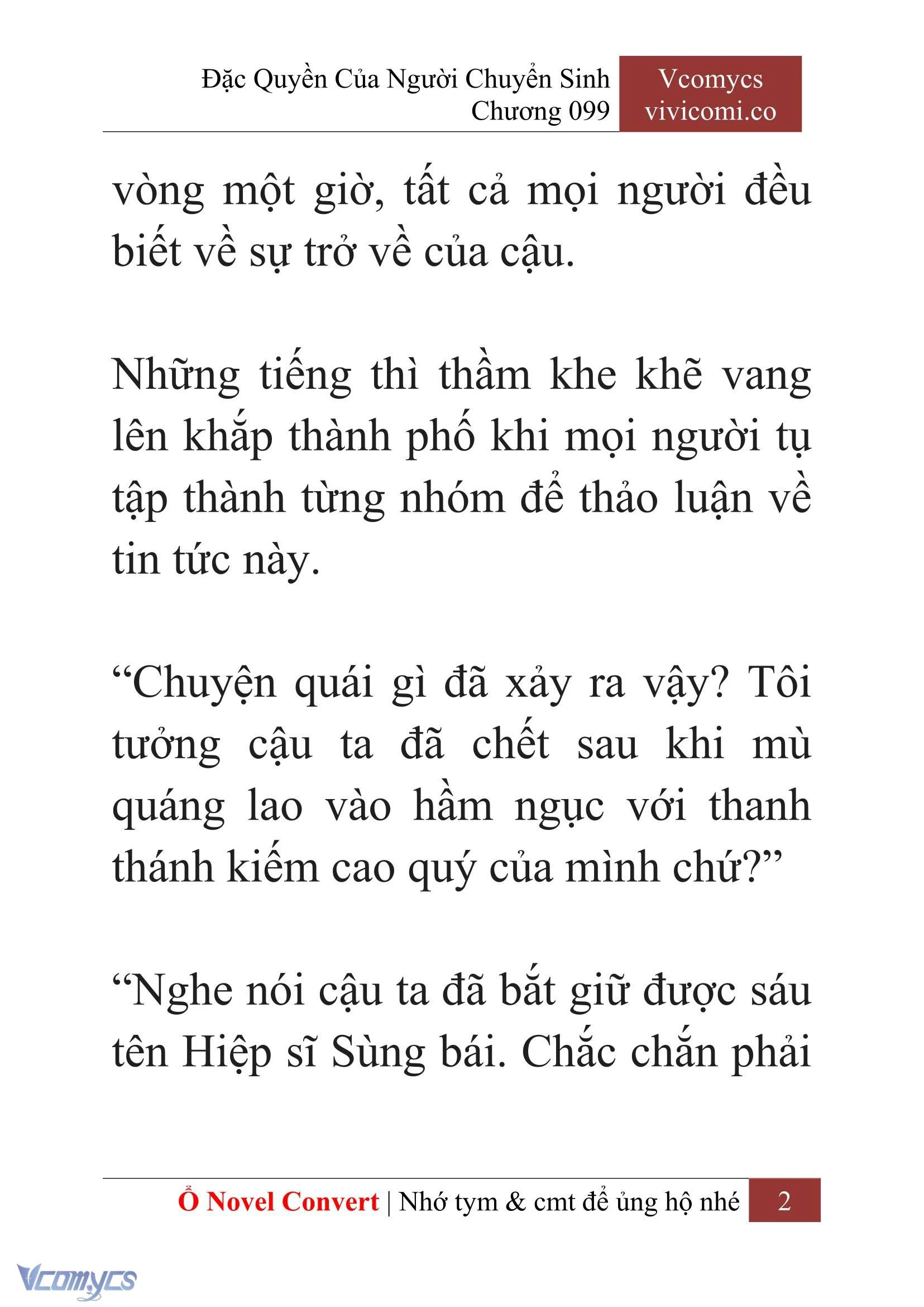 [Novel] Đặc Quyền Của Người Chuyển Sinh Chapter  99 - 4