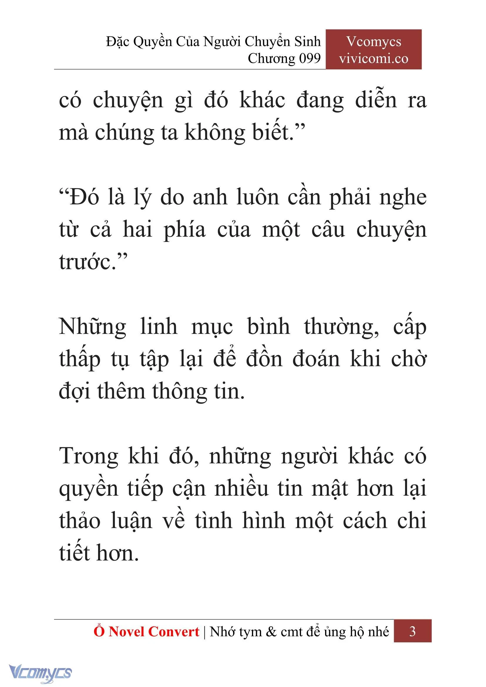 [Novel] Đặc Quyền Của Người Chuyển Sinh Chapter  99 - 5
