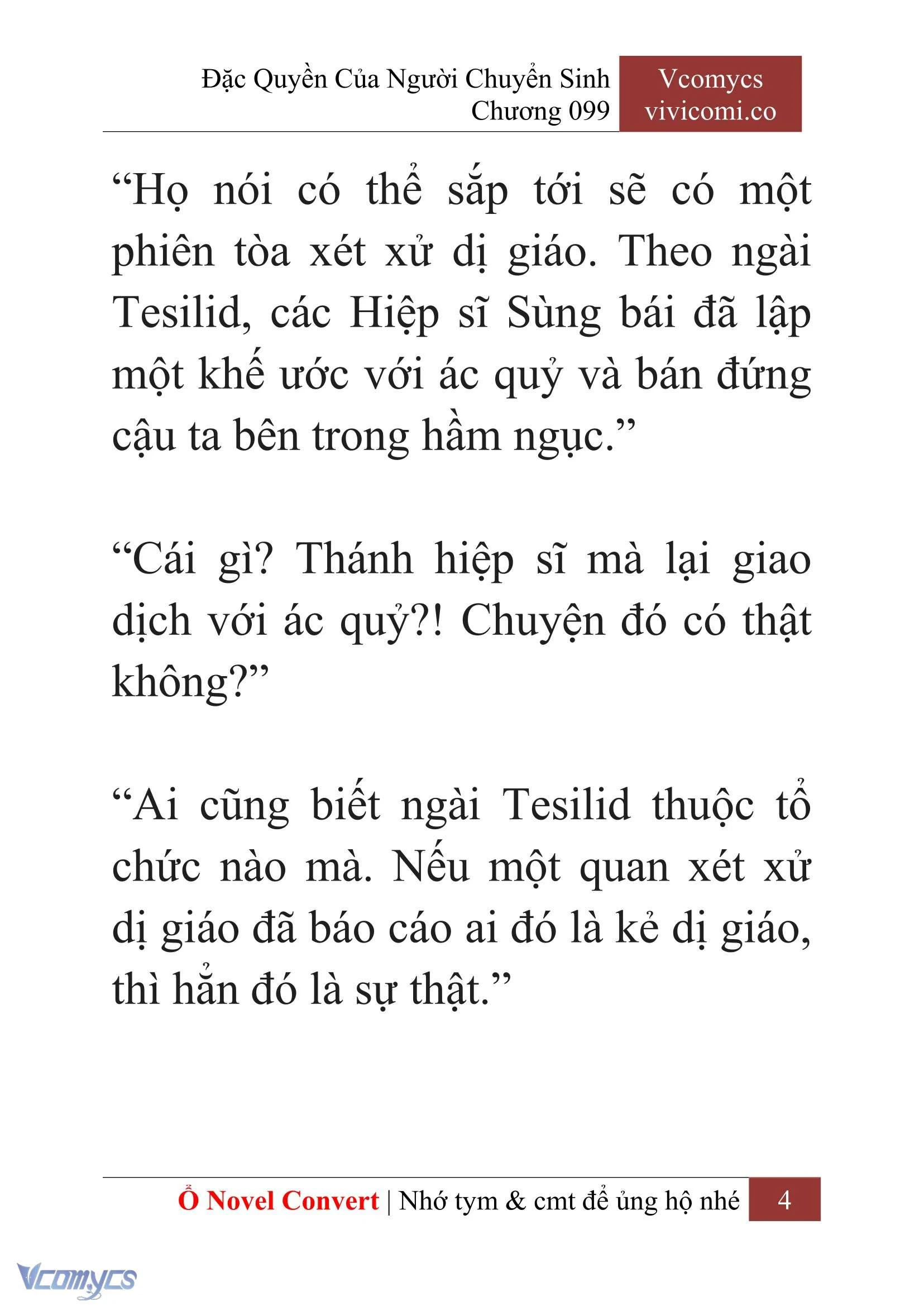 [Novel] Đặc Quyền Của Người Chuyển Sinh Chapter  99 - 6