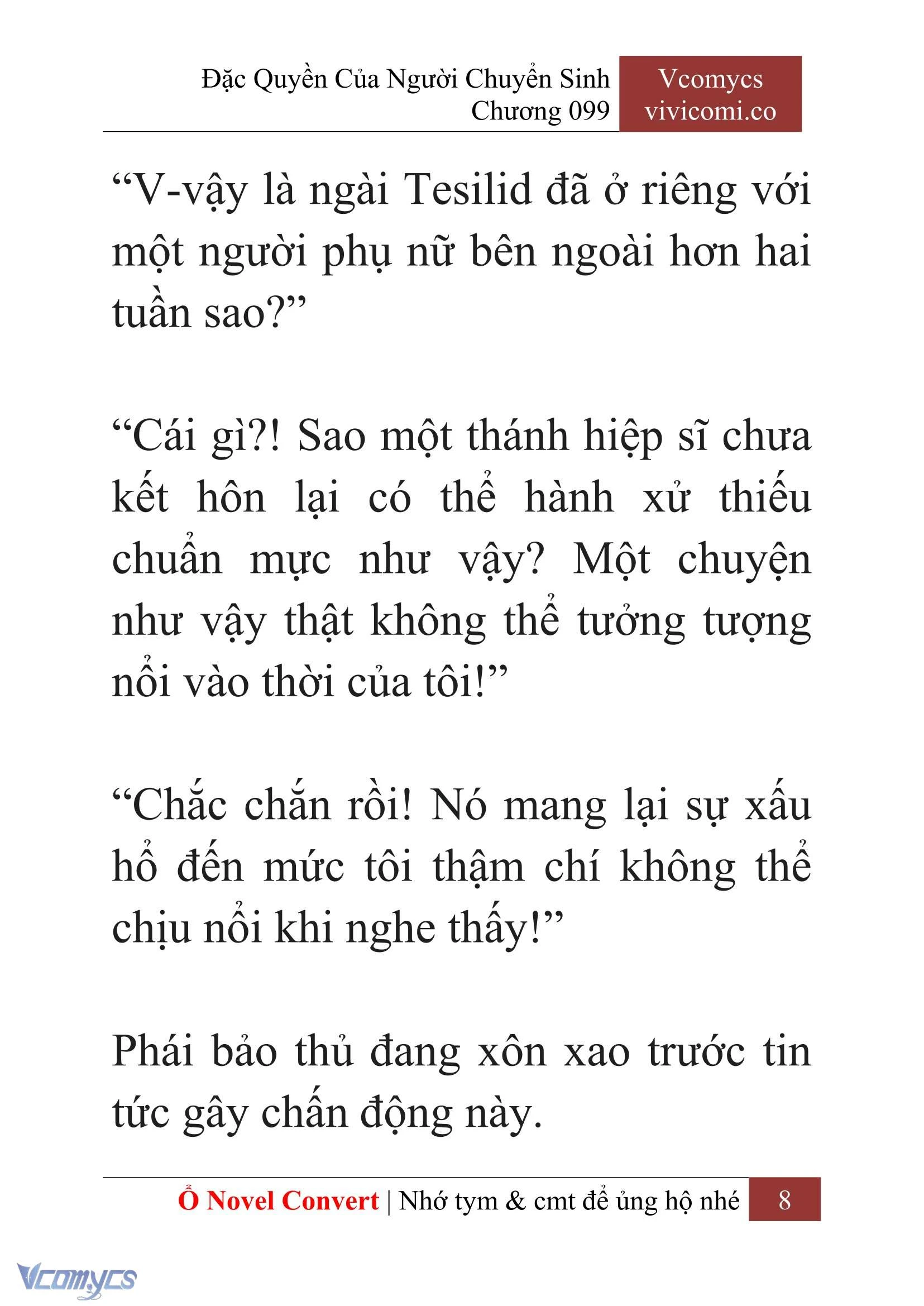 [Novel] Đặc Quyền Của Người Chuyển Sinh Chapter  99 - 10