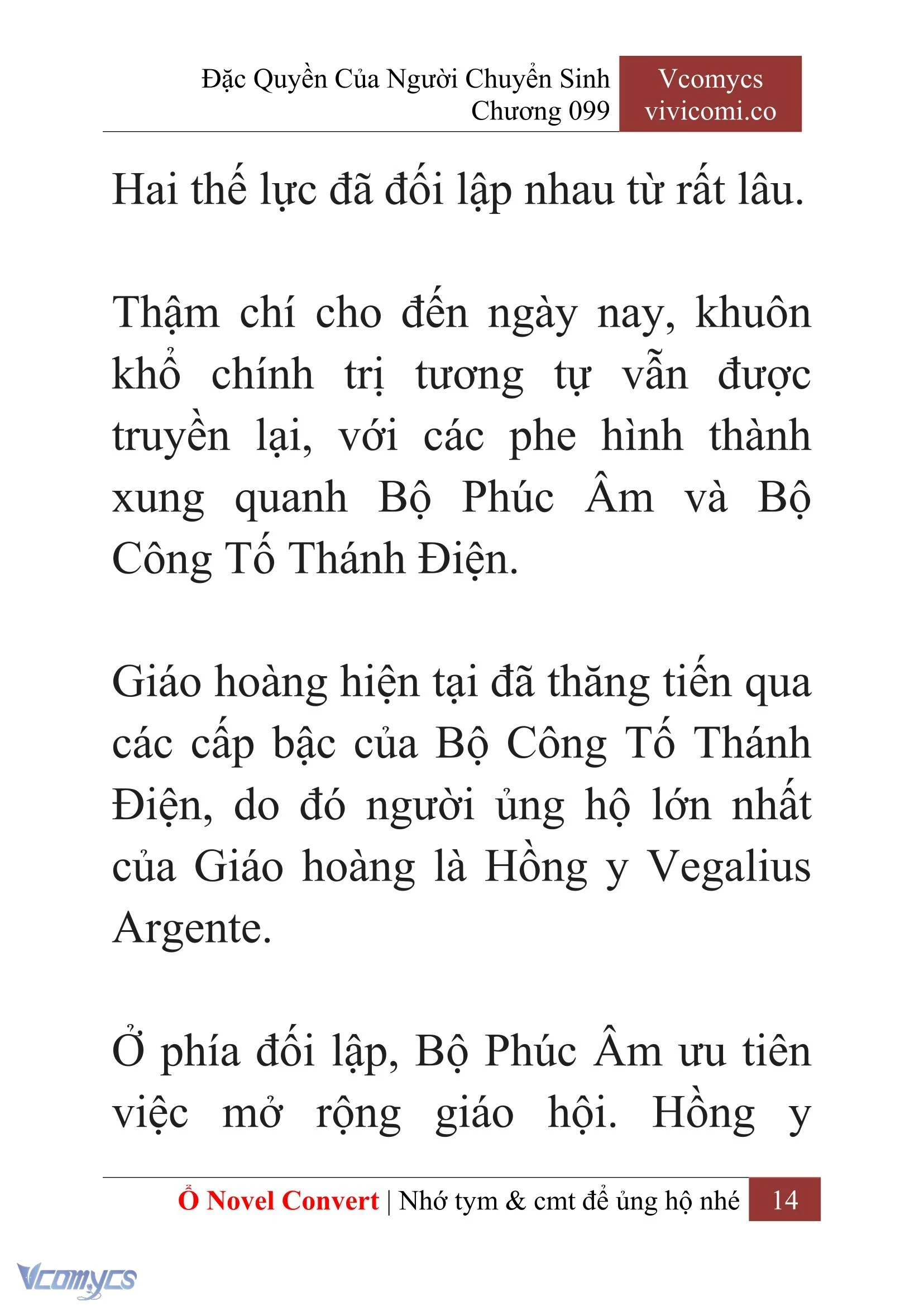 [Novel] Đặc Quyền Của Người Chuyển Sinh Chapter  99 - 16