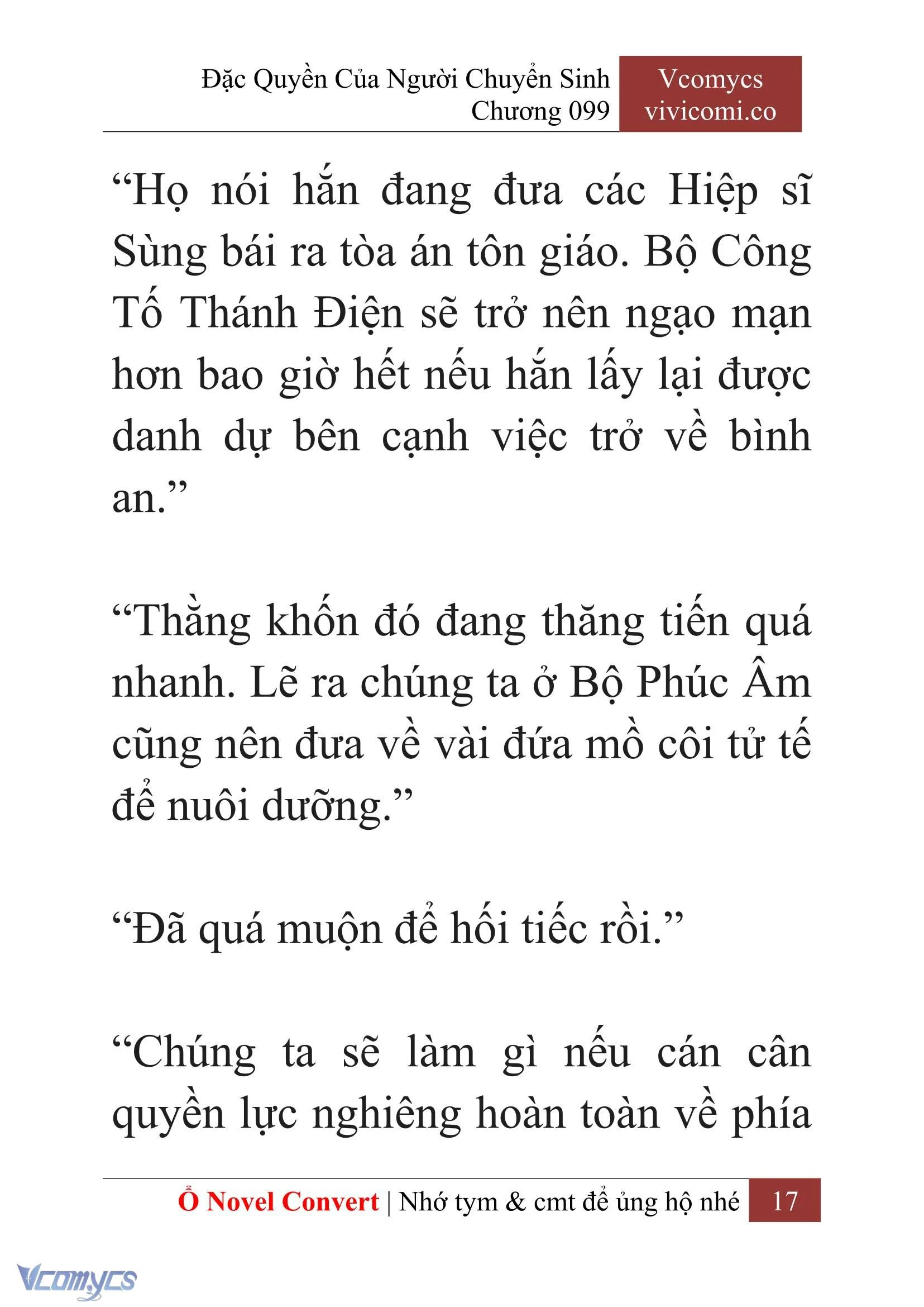 [Novel] Đặc Quyền Của Người Chuyển Sinh Chapter  99 - 19