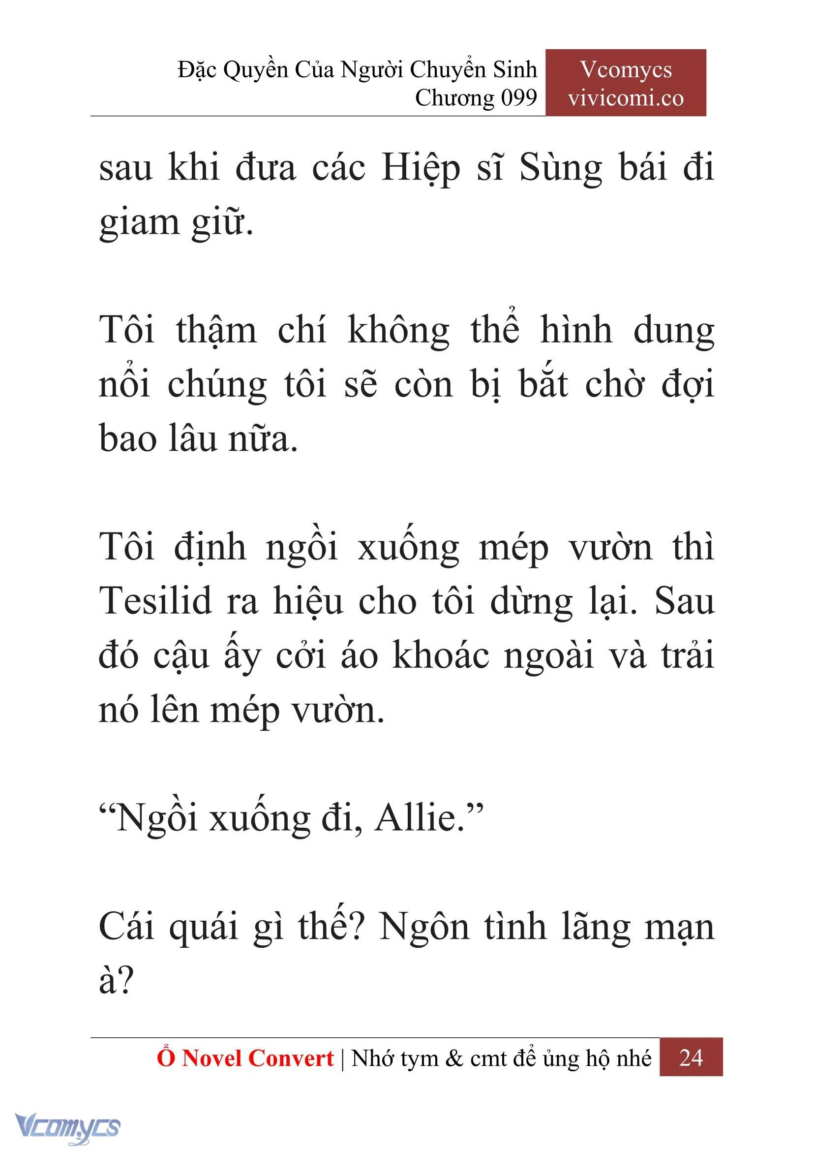 [Novel] Đặc Quyền Của Người Chuyển Sinh Chapter  99 - 26
