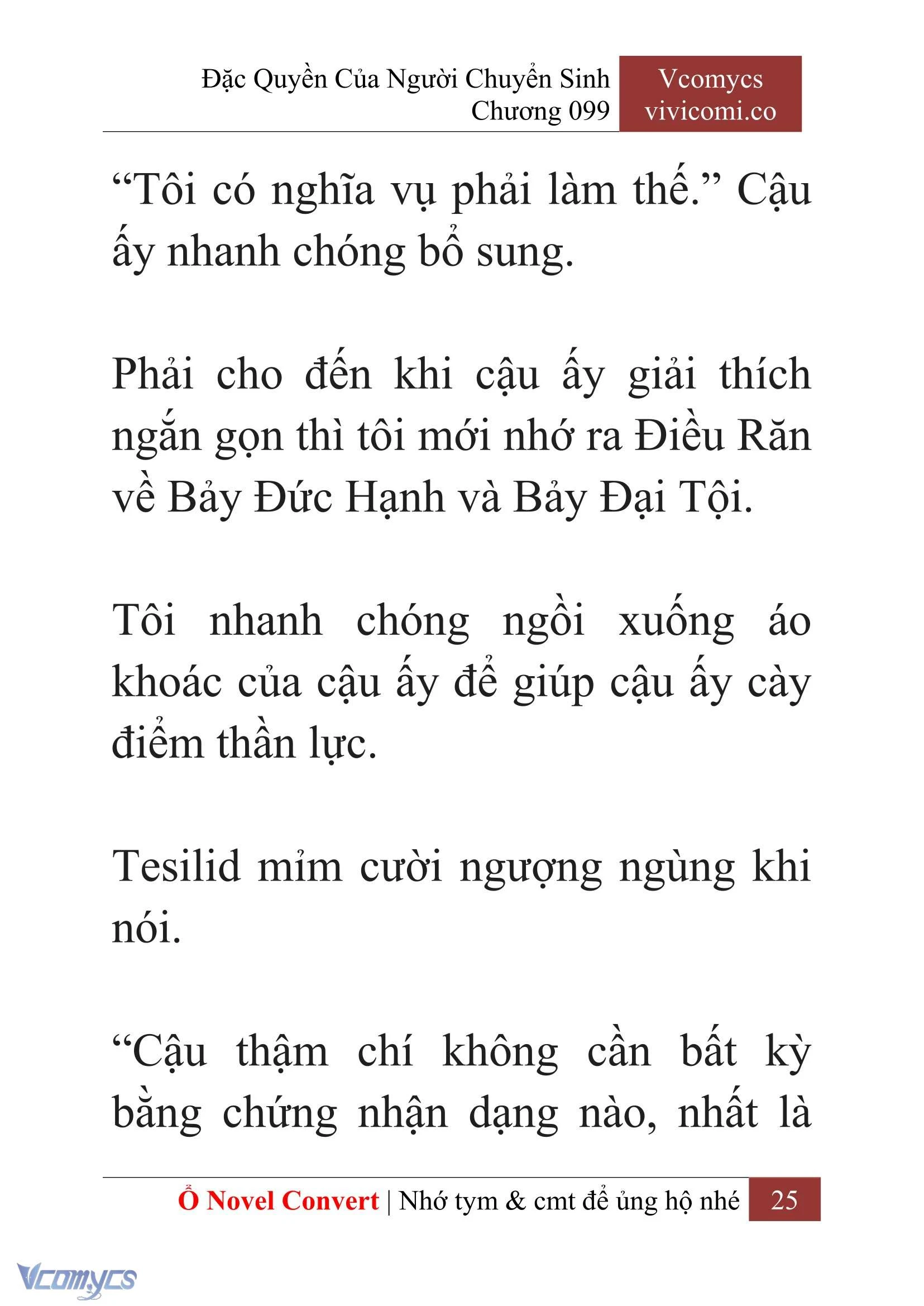 [Novel] Đặc Quyền Của Người Chuyển Sinh Chapter  99 - 27