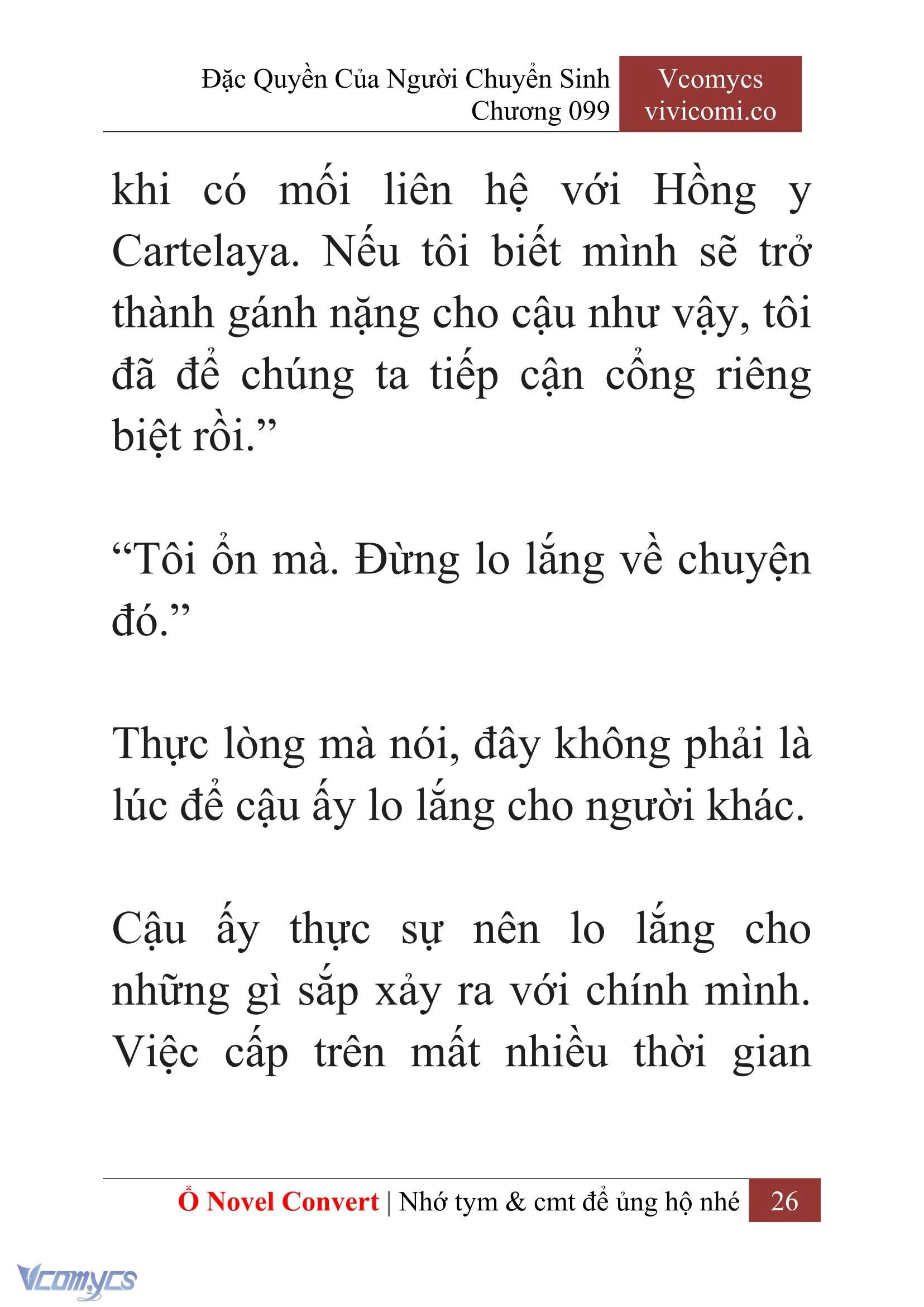[Novel] Đặc Quyền Của Người Chuyển Sinh Chapter  99 - 28