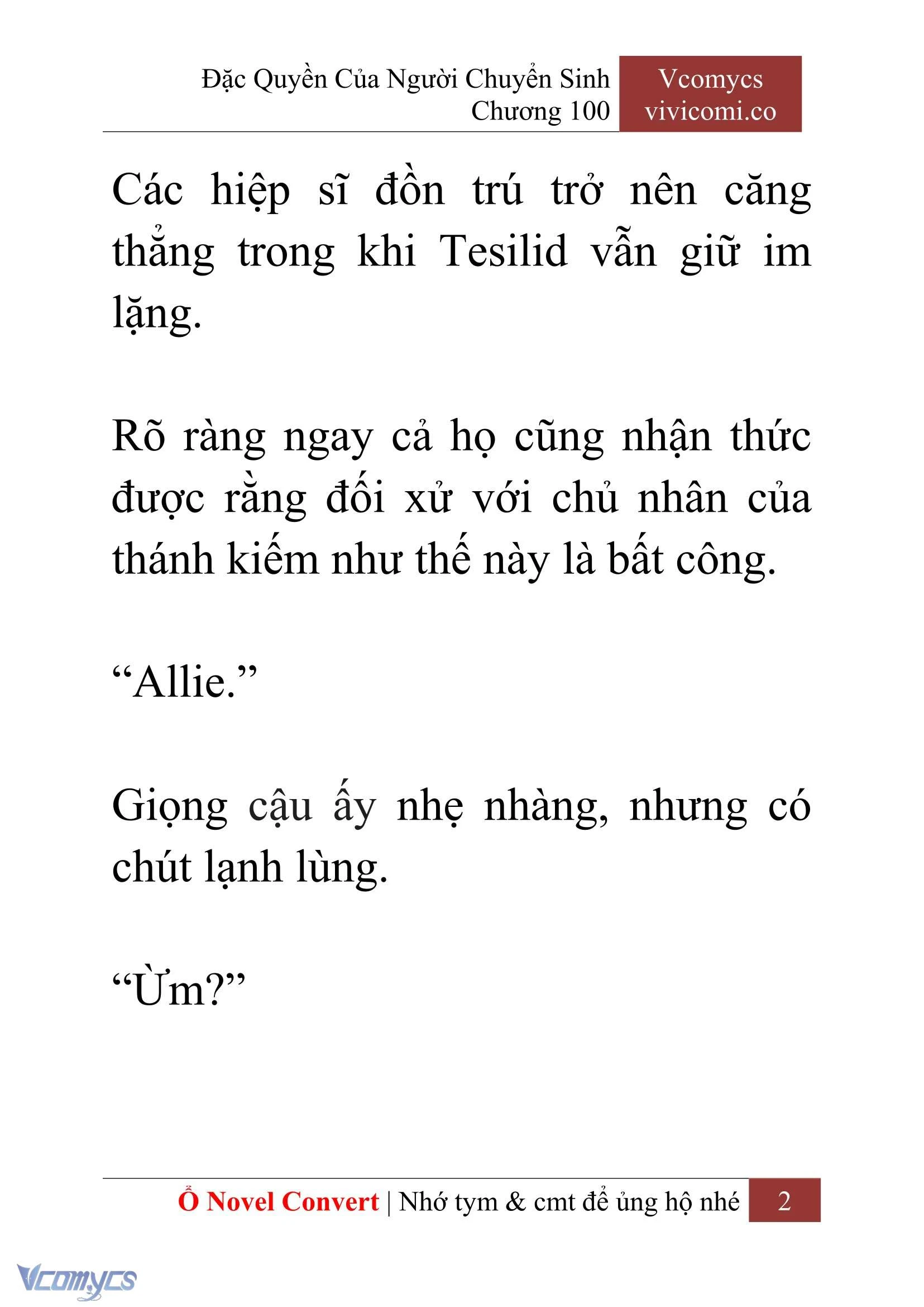 [Novel] Đặc Quyền Của Người Chuyển Sinh Chapter  100 - 4