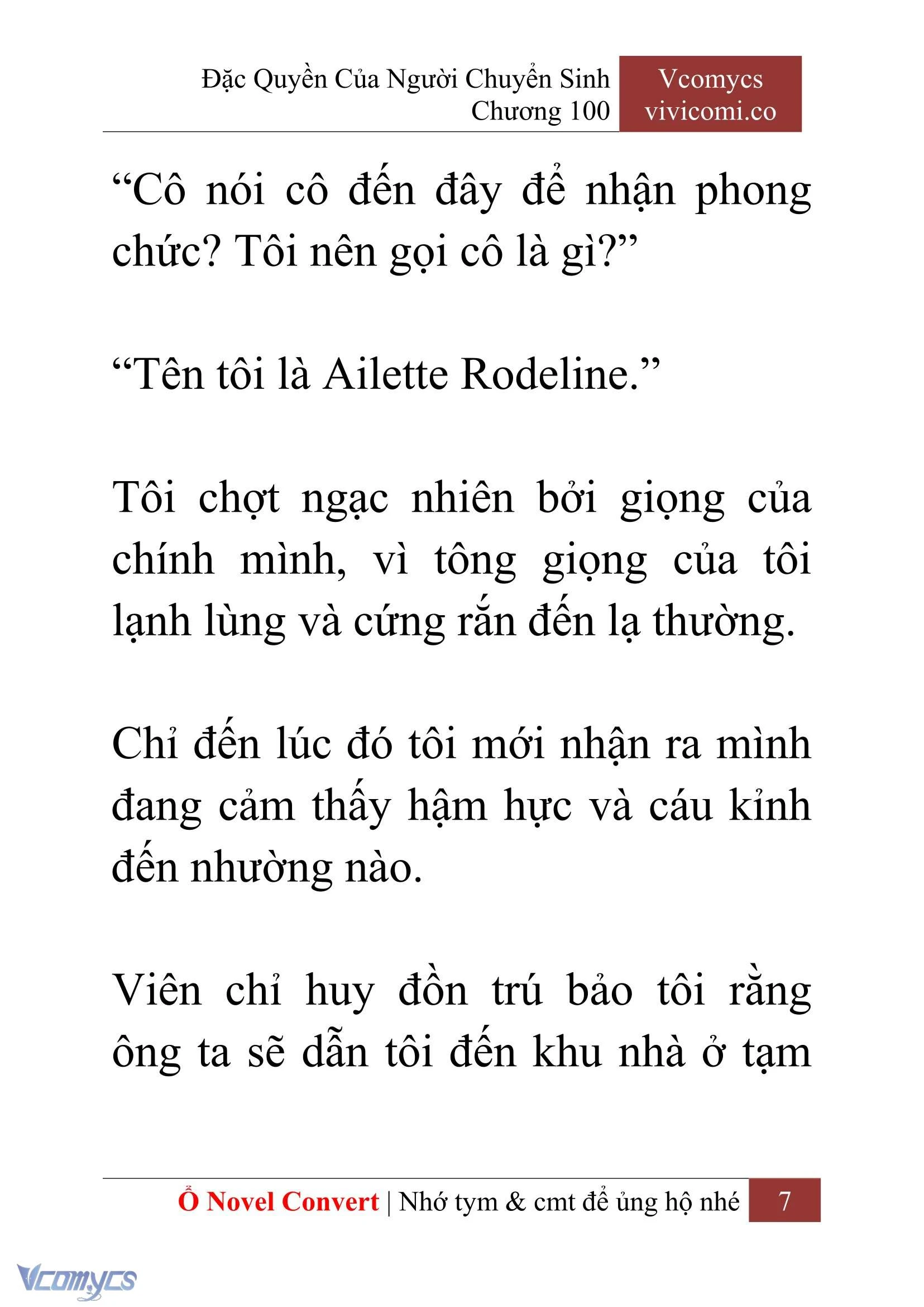 [Novel] Đặc Quyền Của Người Chuyển Sinh Chapter  100 - 9