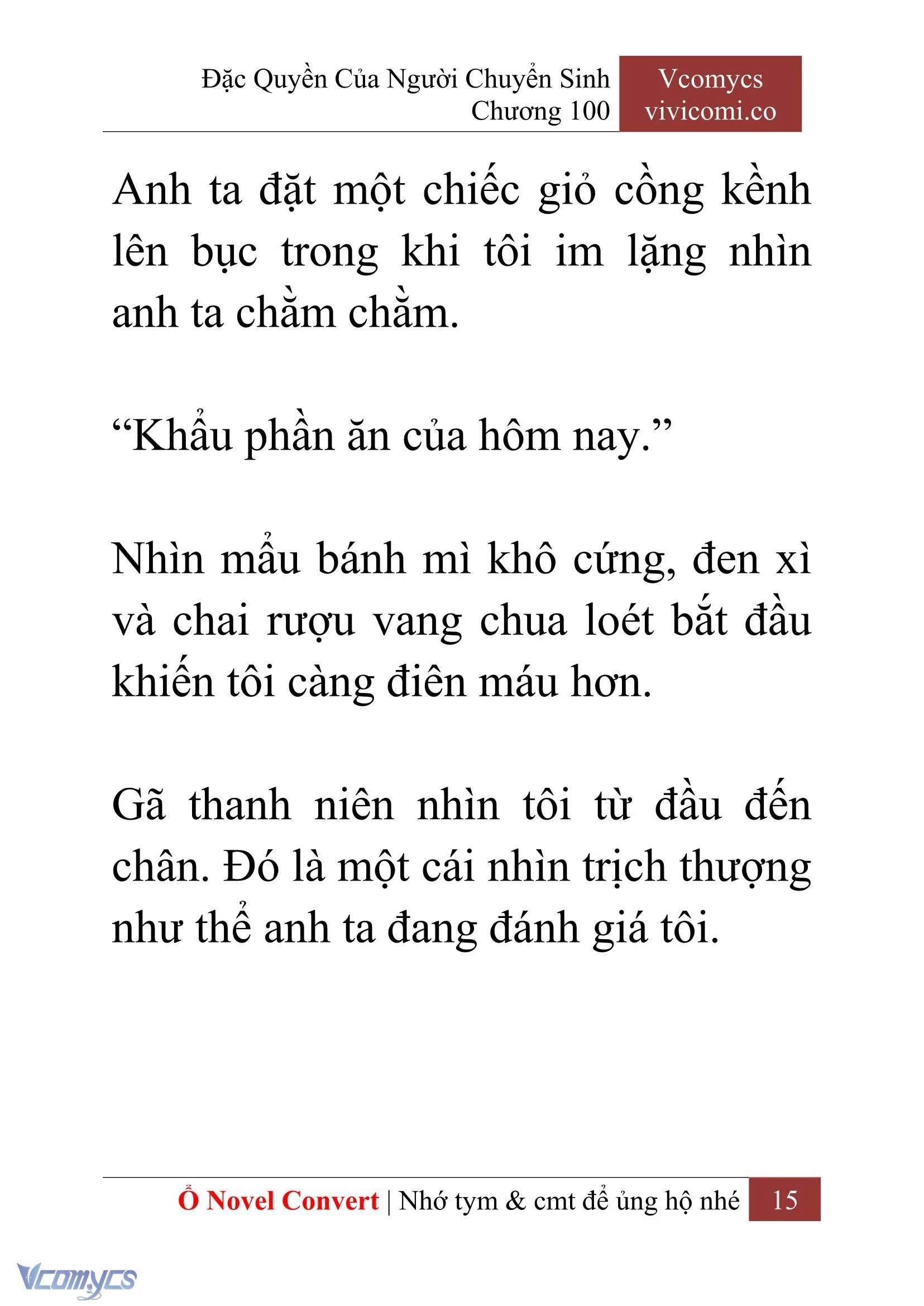 [Novel] Đặc Quyền Của Người Chuyển Sinh Chapter  100 - 17