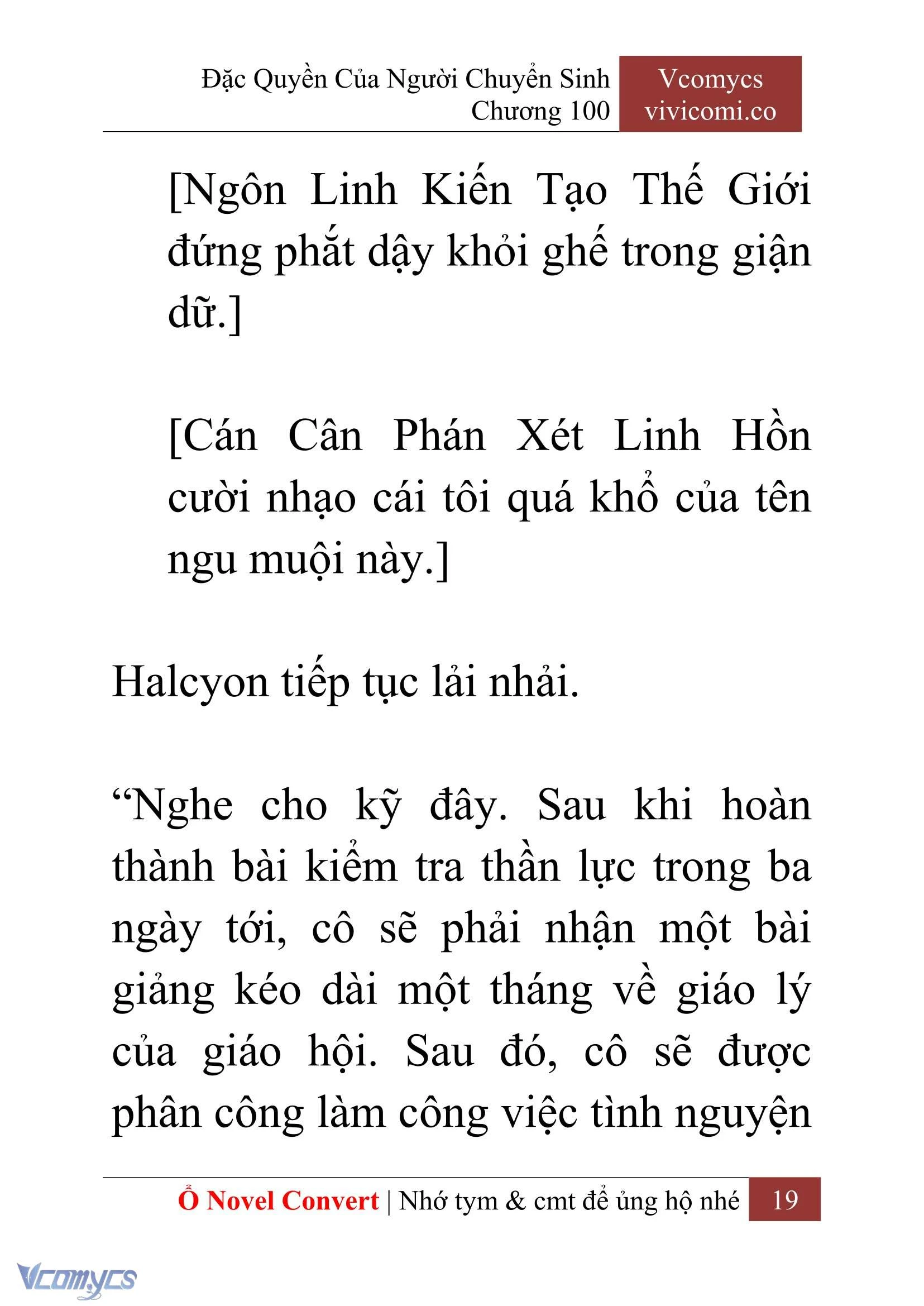 [Novel] Đặc Quyền Của Người Chuyển Sinh Chapter  100 - 21