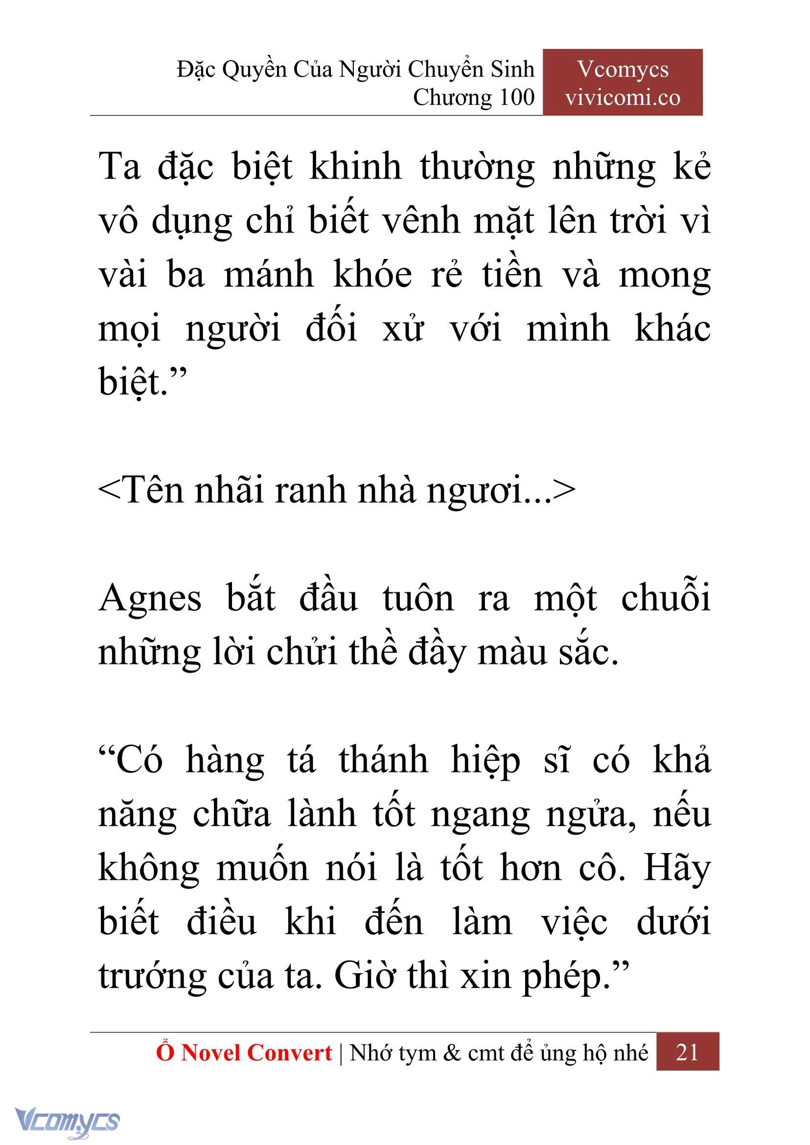 [Novel] Đặc Quyền Của Người Chuyển Sinh Chapter  100 - 23