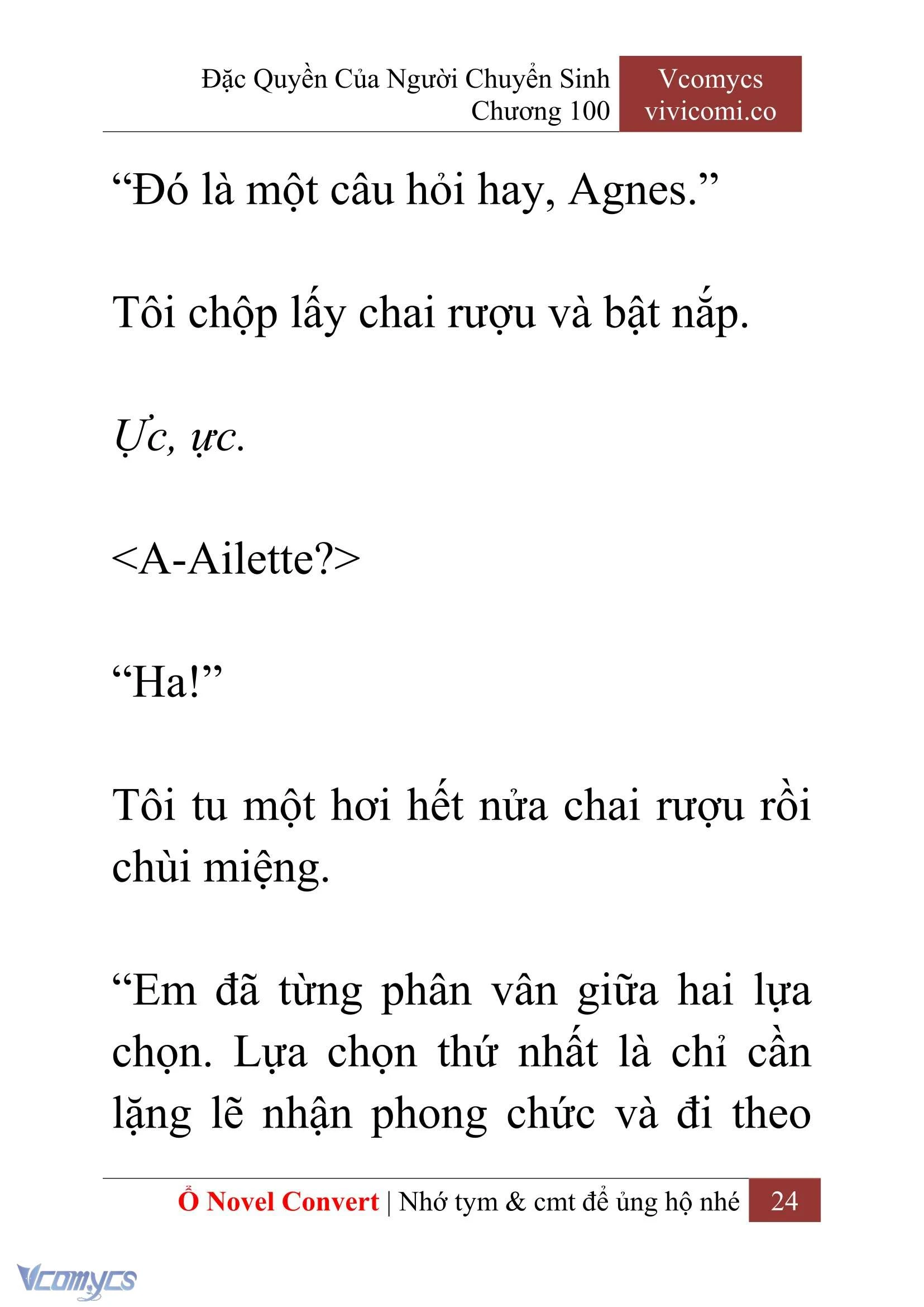 [Novel] Đặc Quyền Của Người Chuyển Sinh Chapter  100 - 26