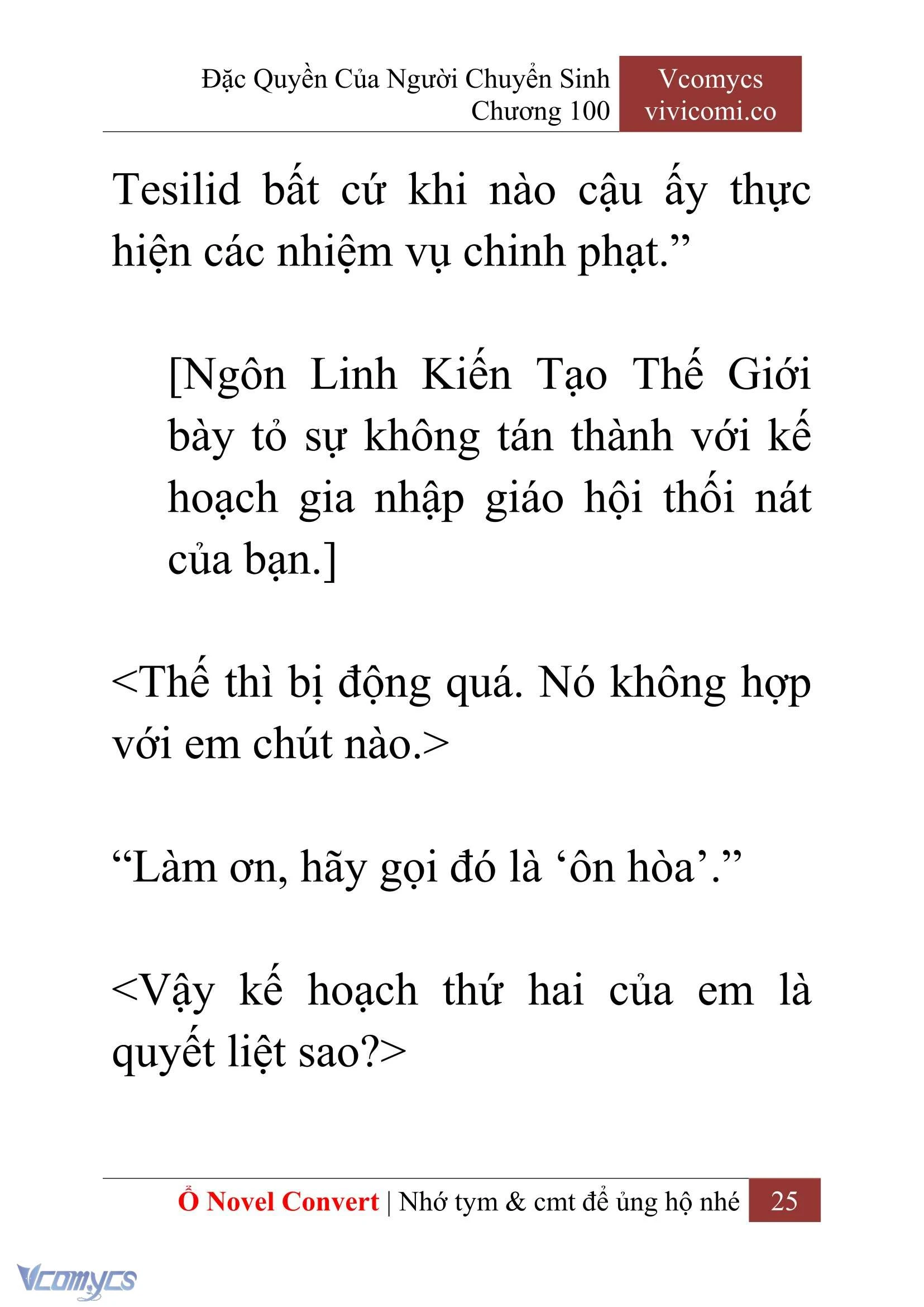 [Novel] Đặc Quyền Của Người Chuyển Sinh Chapter  100 - 27