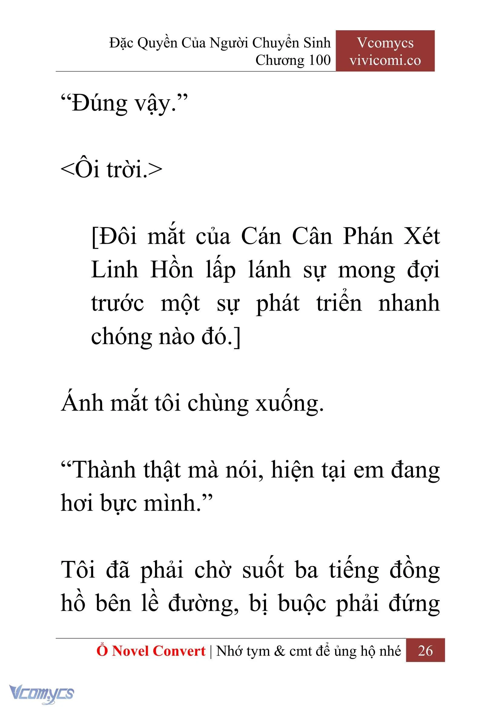 [Novel] Đặc Quyền Của Người Chuyển Sinh Chapter  100 - 28