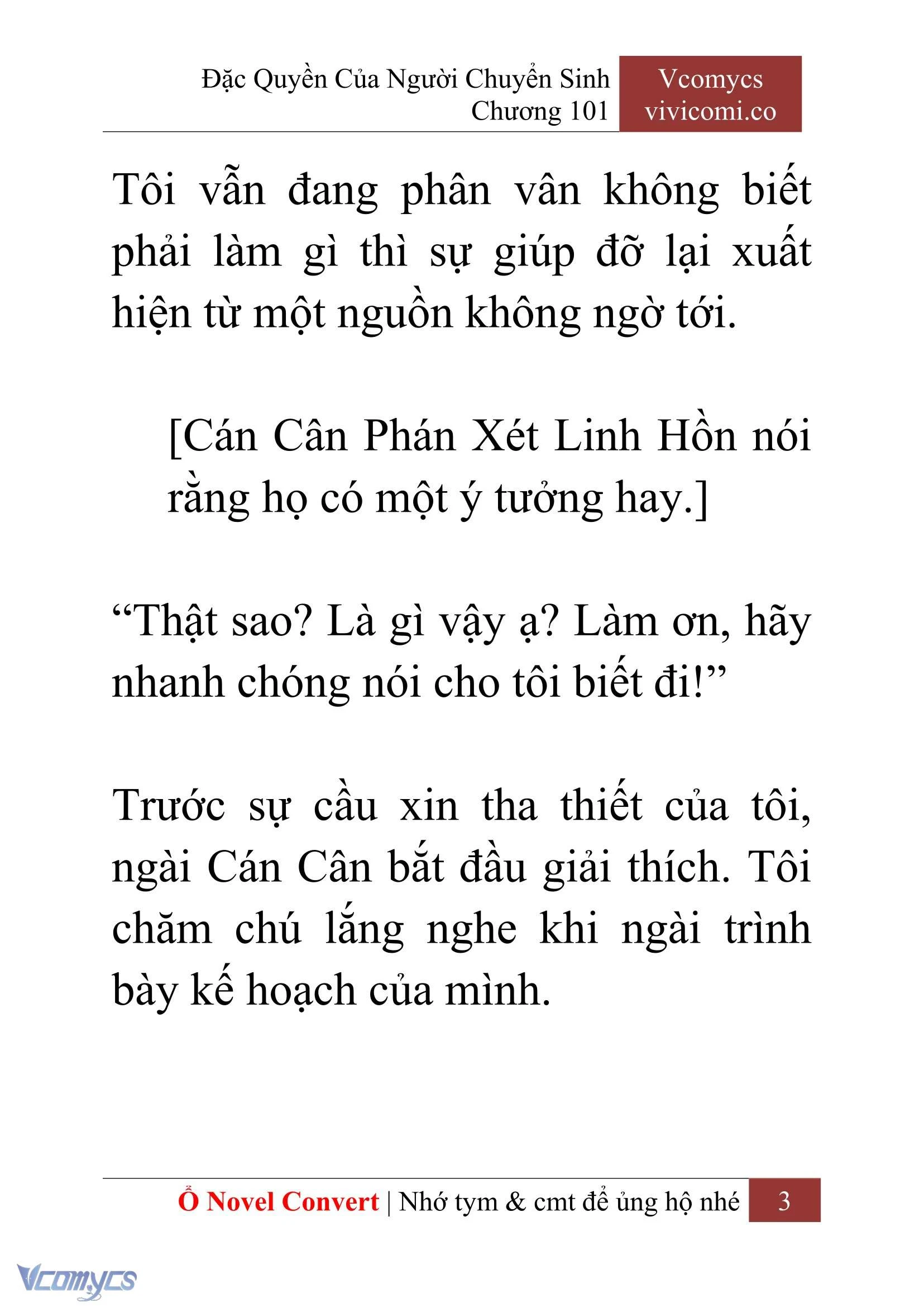 [Novel] Đặc Quyền Của Người Chuyển Sinh Chapter  101 - 5