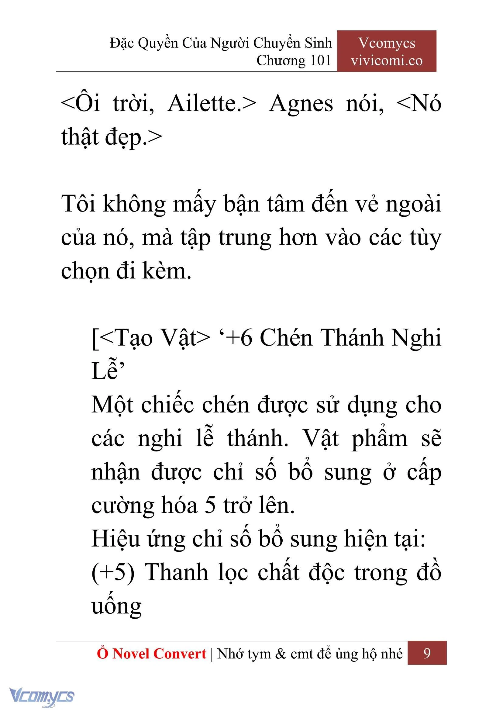 [Novel] Đặc Quyền Của Người Chuyển Sinh Chapter  101 - 11