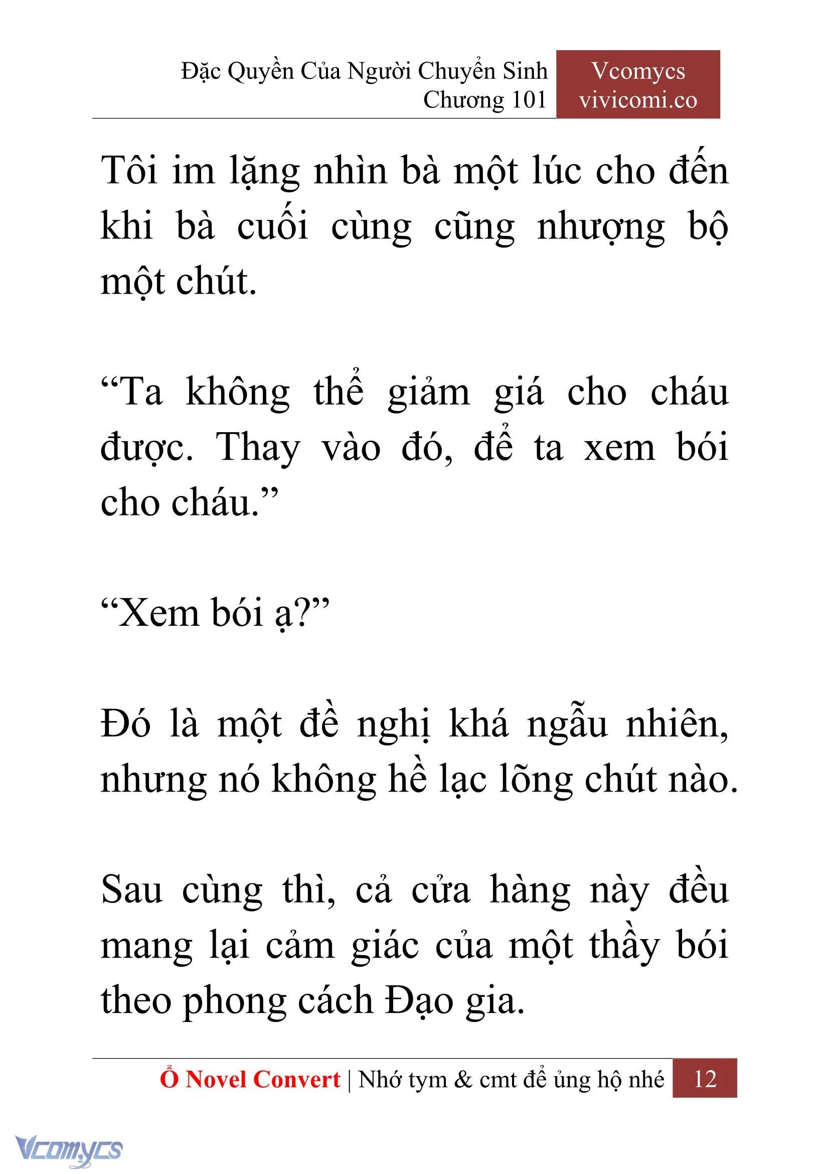 [Novel] Đặc Quyền Của Người Chuyển Sinh Chapter  101 - 14