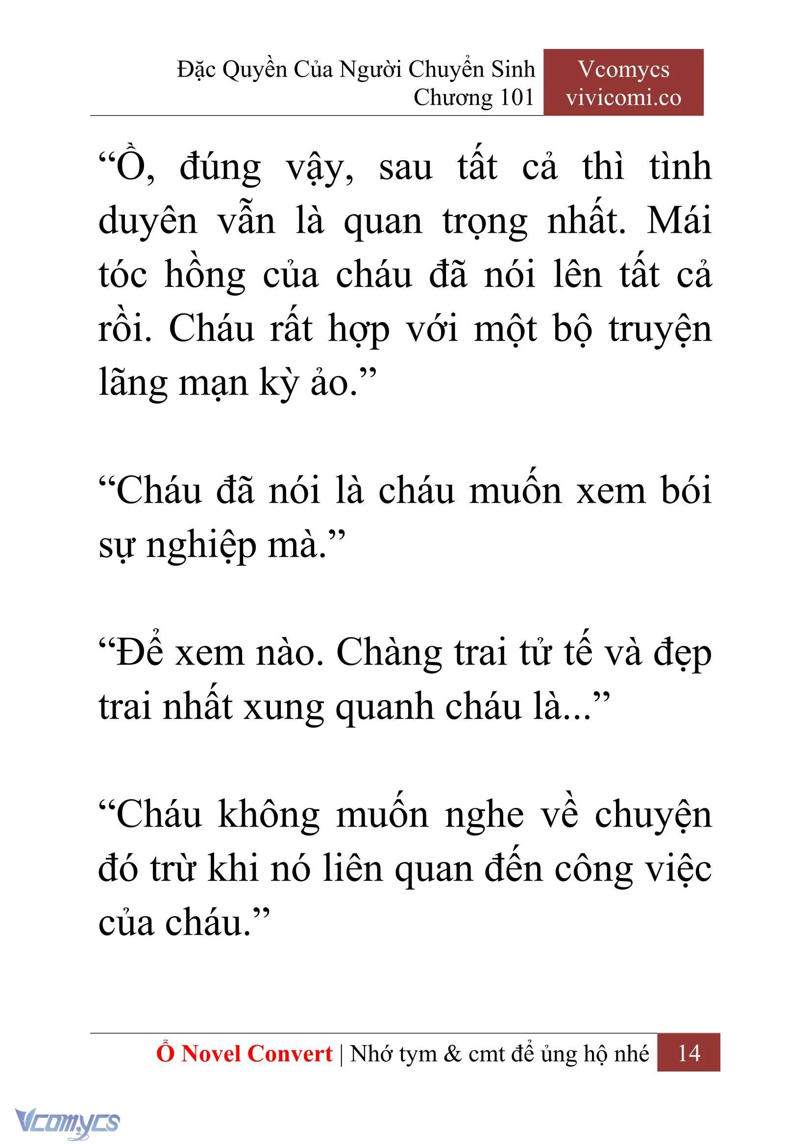 [Novel] Đặc Quyền Của Người Chuyển Sinh Chapter  101 - 16