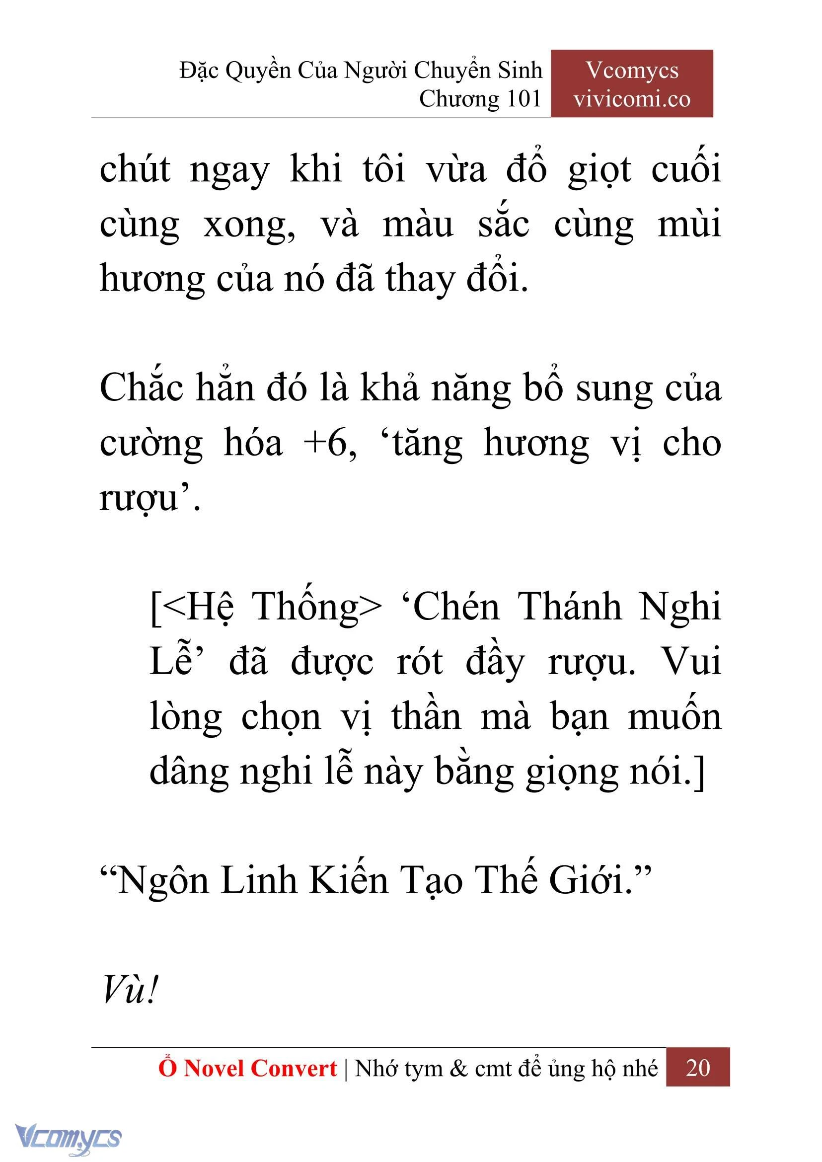[Novel] Đặc Quyền Của Người Chuyển Sinh Chapter  101 - 22