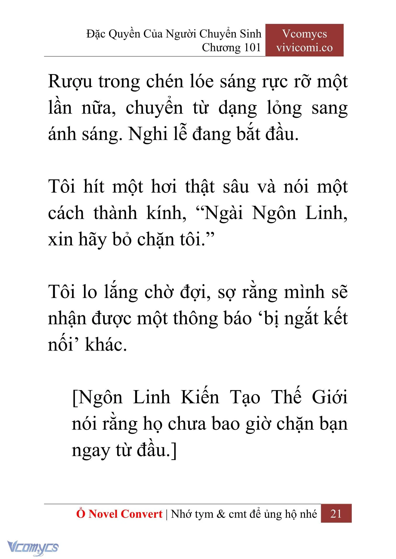 [Novel] Đặc Quyền Của Người Chuyển Sinh Chapter  101 - 23