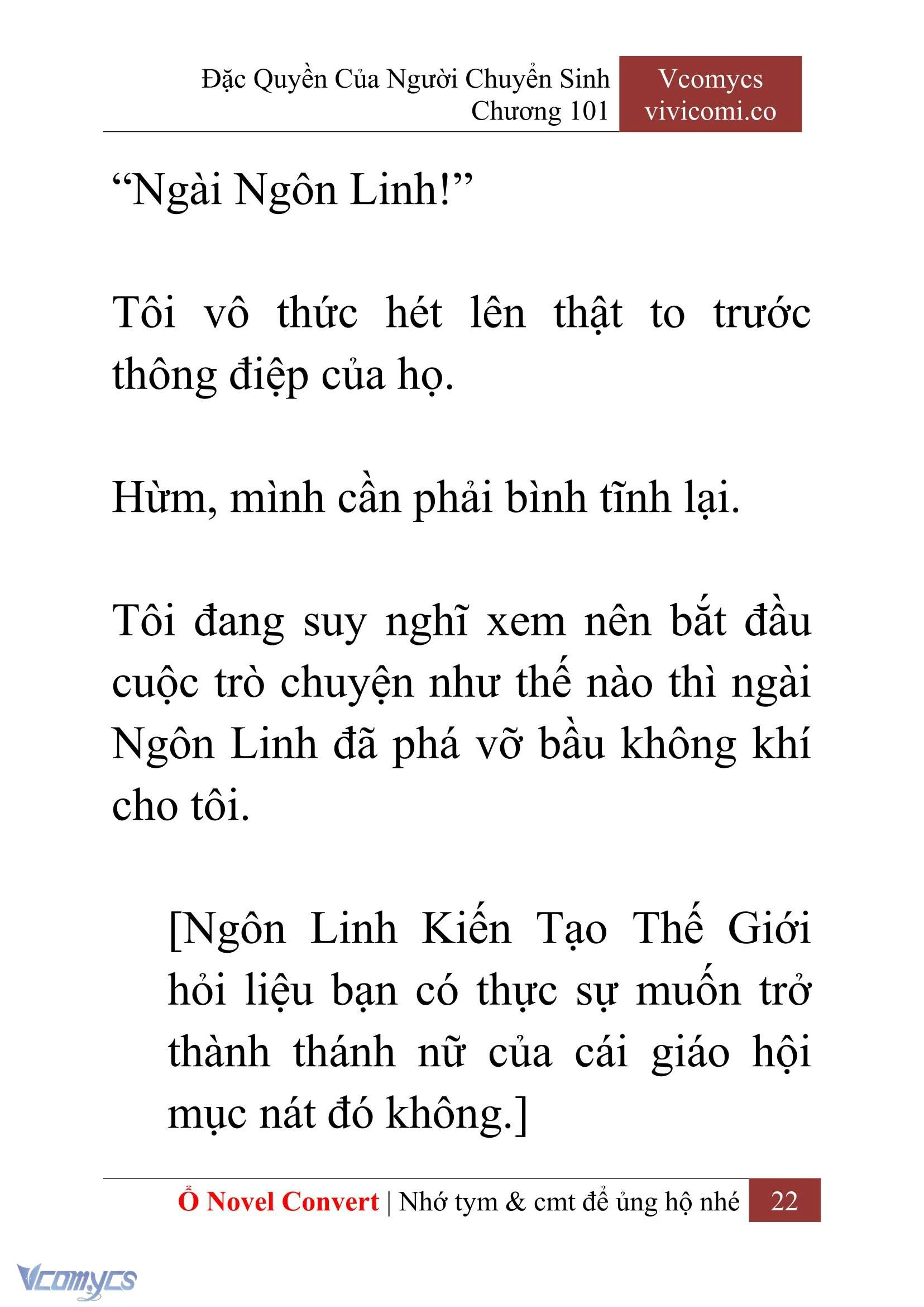 [Novel] Đặc Quyền Của Người Chuyển Sinh Chapter  101 - 24