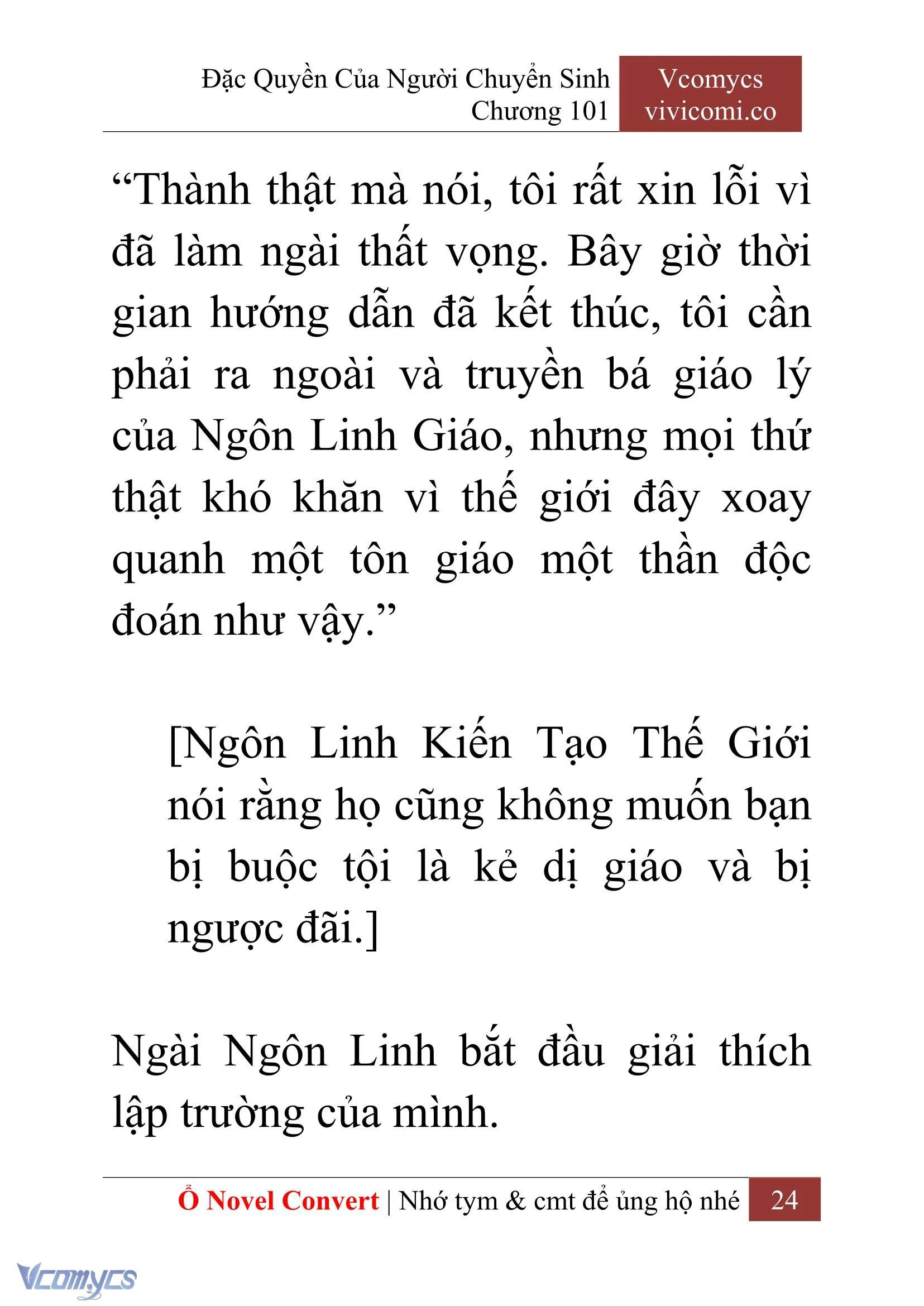 [Novel] Đặc Quyền Của Người Chuyển Sinh Chapter  101 - 26