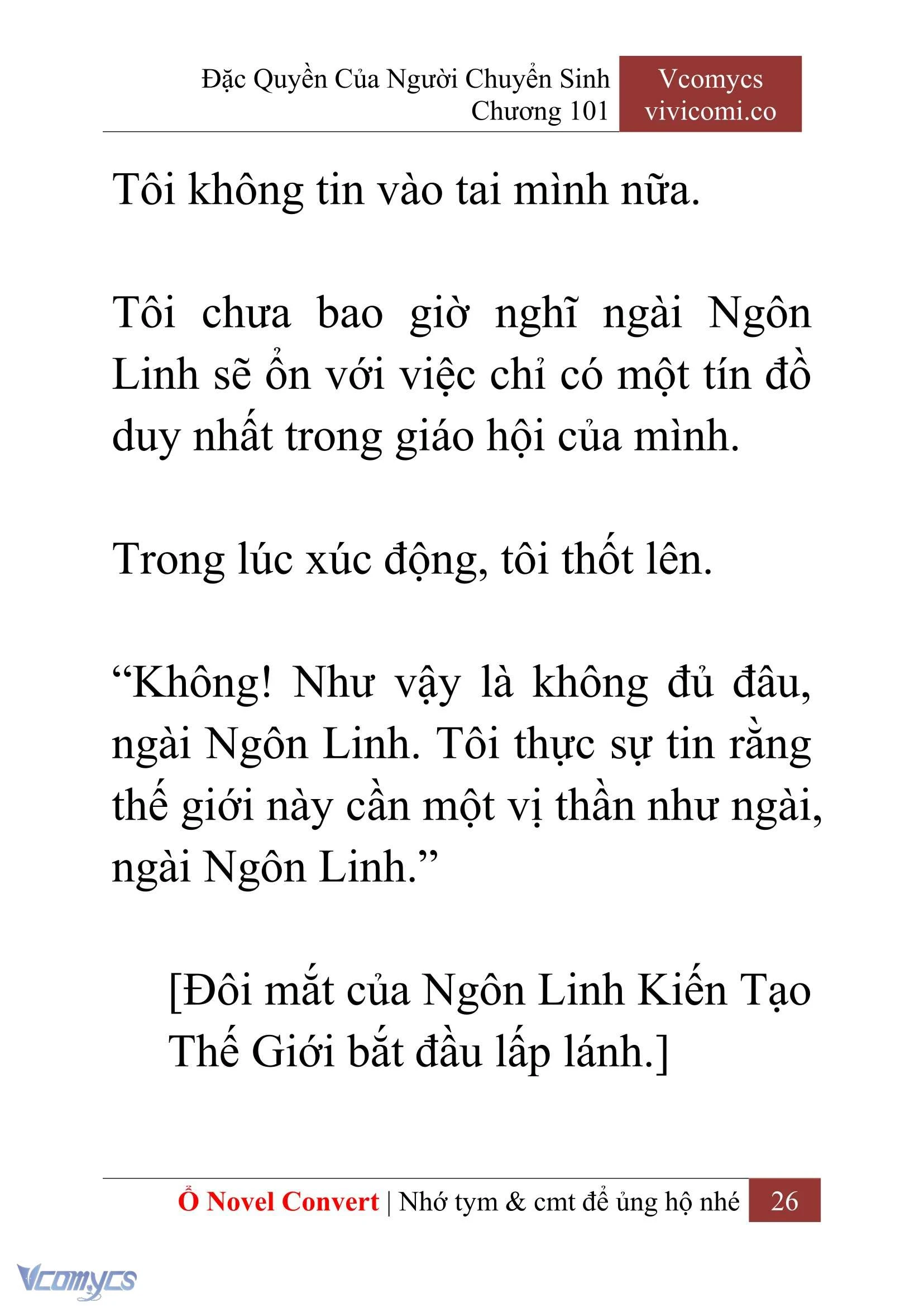 [Novel] Đặc Quyền Của Người Chuyển Sinh Chapter  101 - 28