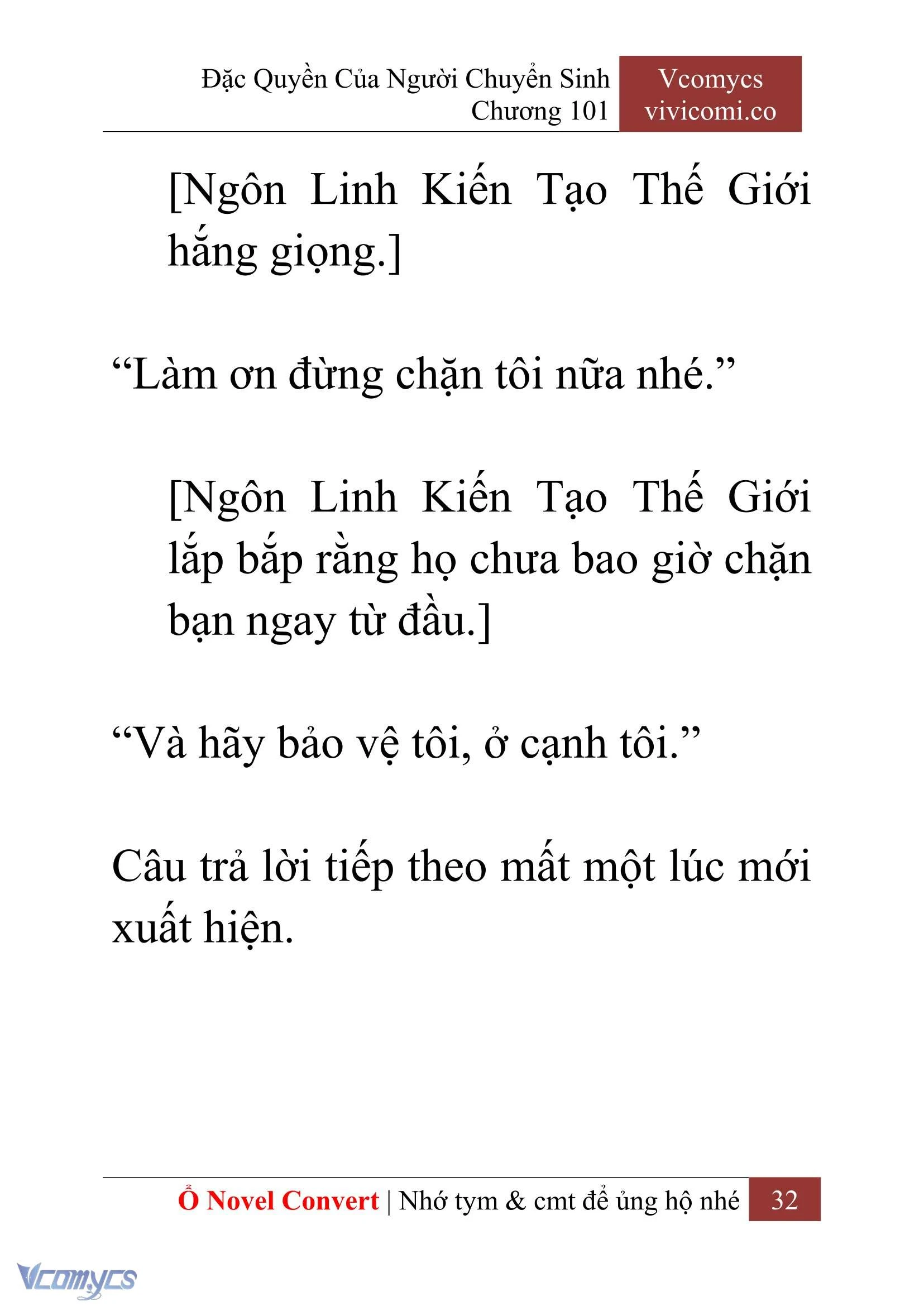 [Novel] Đặc Quyền Của Người Chuyển Sinh Chapter  101 - 34