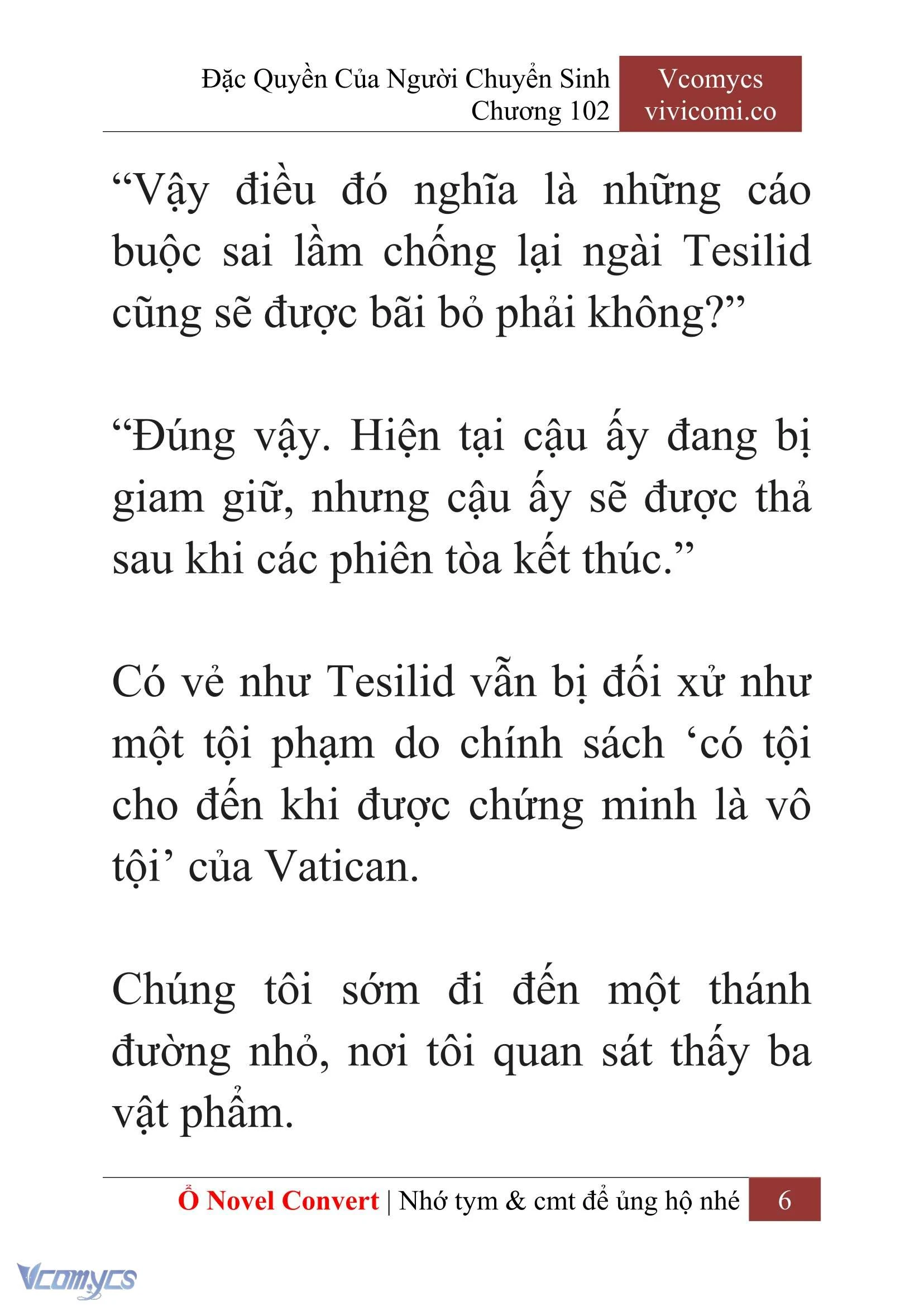 [Novel] Đặc Quyền Của Người Chuyển Sinh Chapter  102 - 8