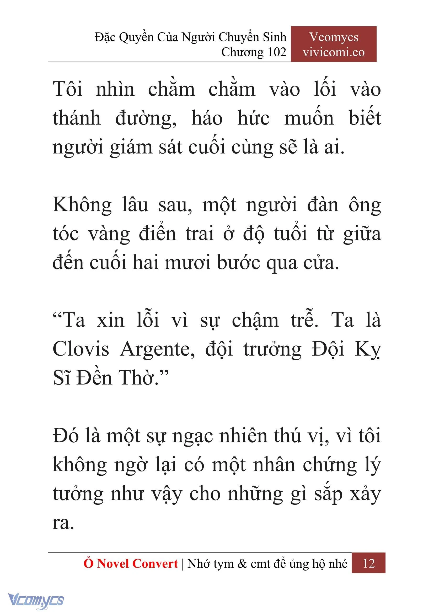 [Novel] Đặc Quyền Của Người Chuyển Sinh Chapter  102 - 14
